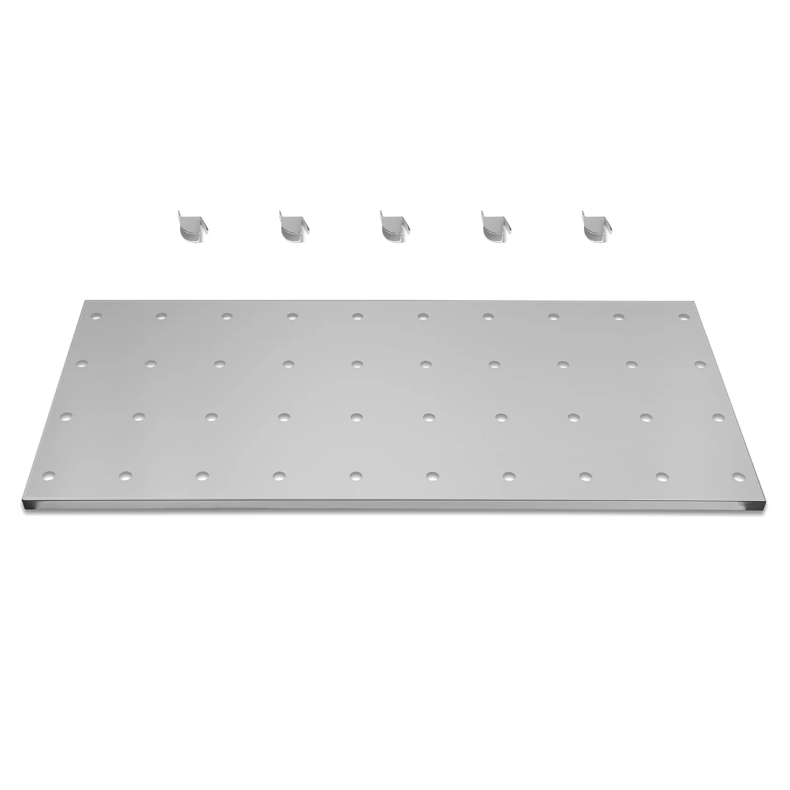 ( 1 Pack / 1 Pcs ) Shelf with 5 Pcs Clips, 1430L Cabinet, Stainless Steel (for SKU:203009SS) - Image 4