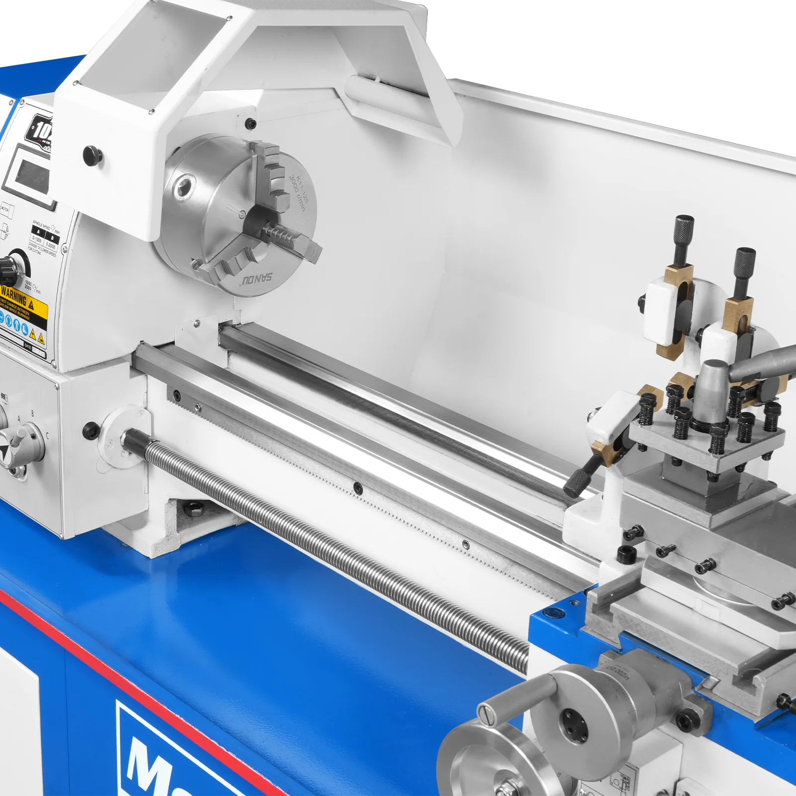 10'' x 22'' Industrial Metal Lathe Machine with DRO High Precision Benchtop 1.5HP Brushless Motor 0-2000 RPM Variable Speed Metal Working Machine Small Lathe without Stand 1022VD - Image 7