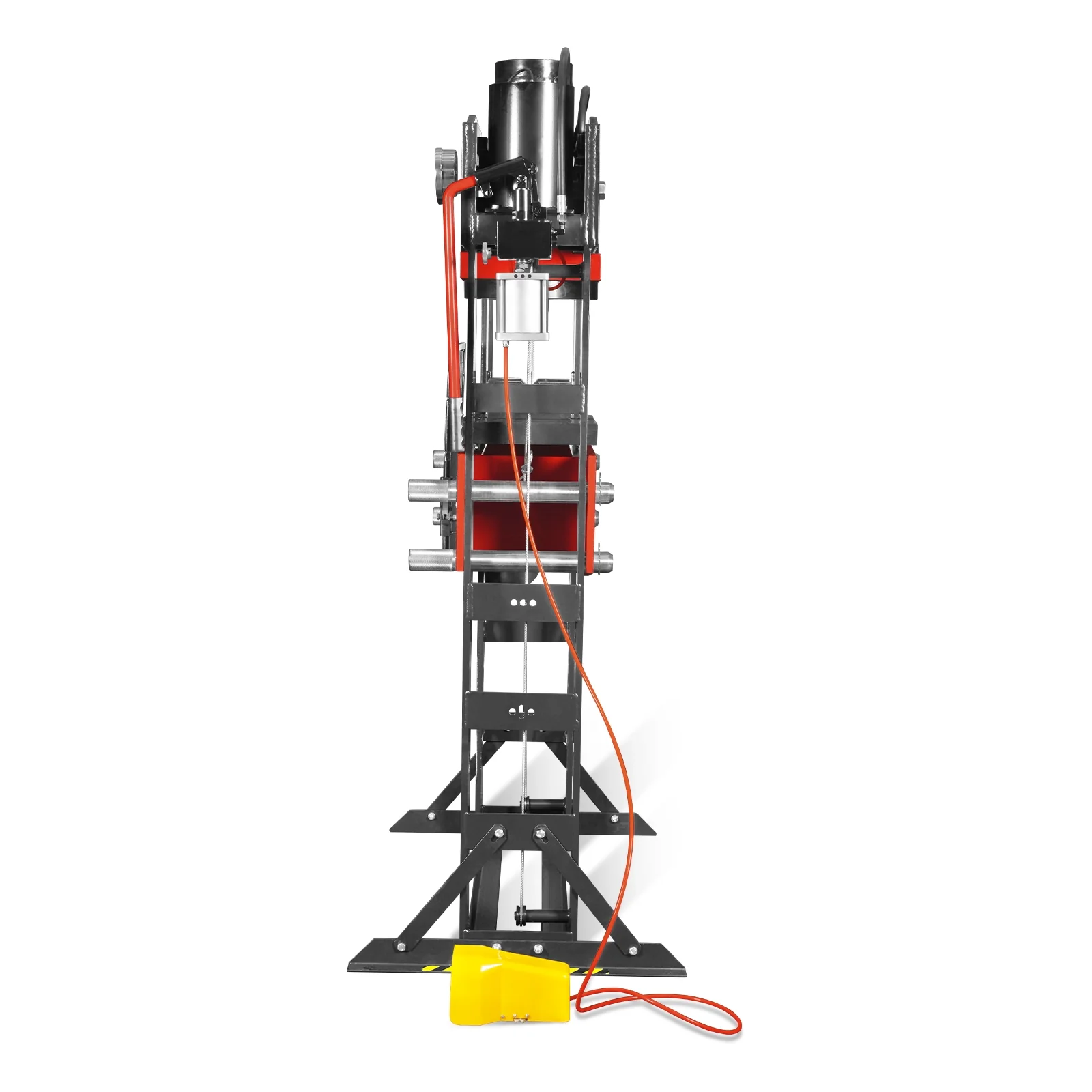 100 Ton H-Frame Air/Hydraulic Shop Press with Hand Winch, Fully Welded Steel Frame, Safety Guard, Foot Pedal Control, HSP100 - Image 23