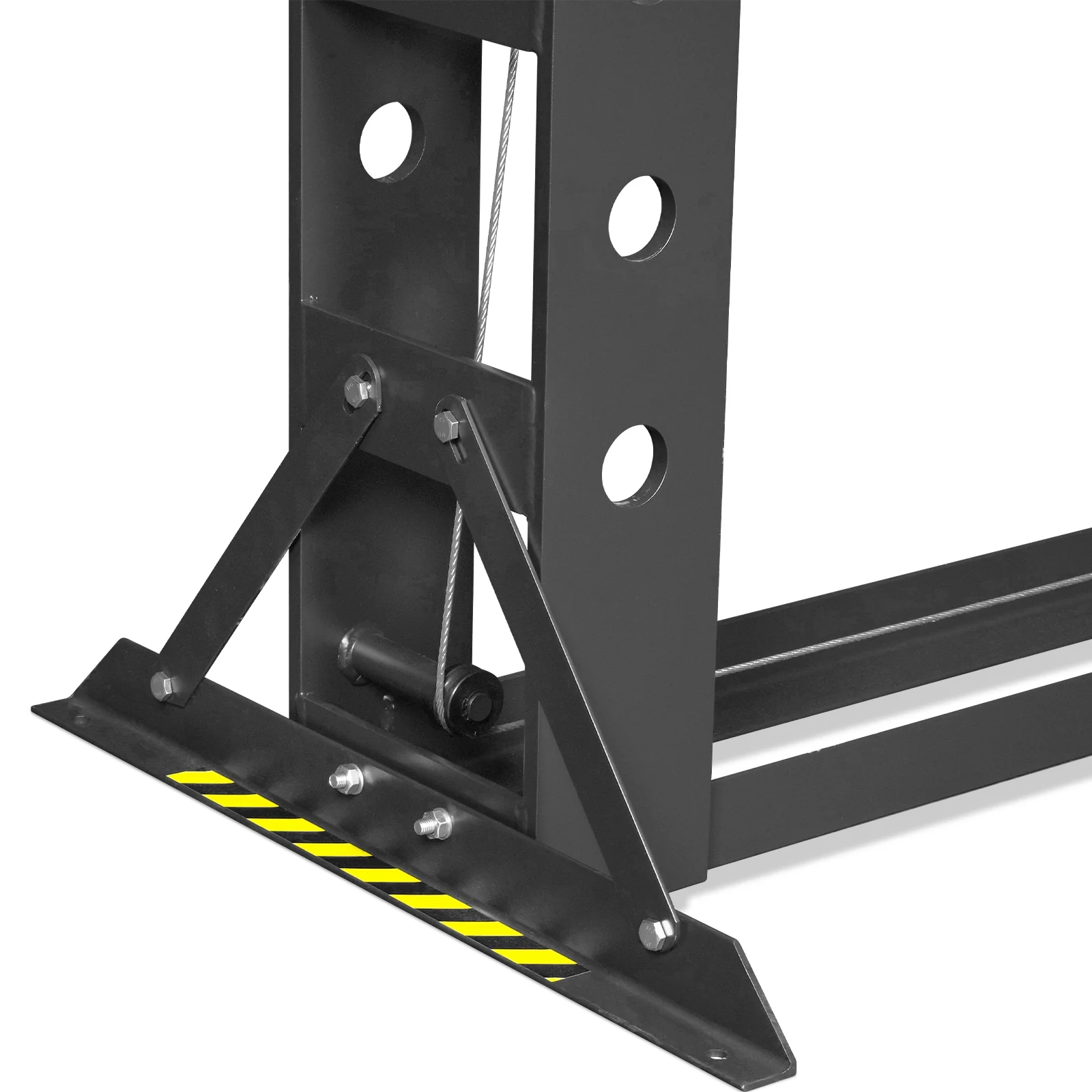 100 Ton H-Frame Electric Hydraulic Shop Press with Hand Winch, 110V Motor, Fully Welded Steel Frame, Safety Guard, Foot Pedal Control, HSP100E - Image 16