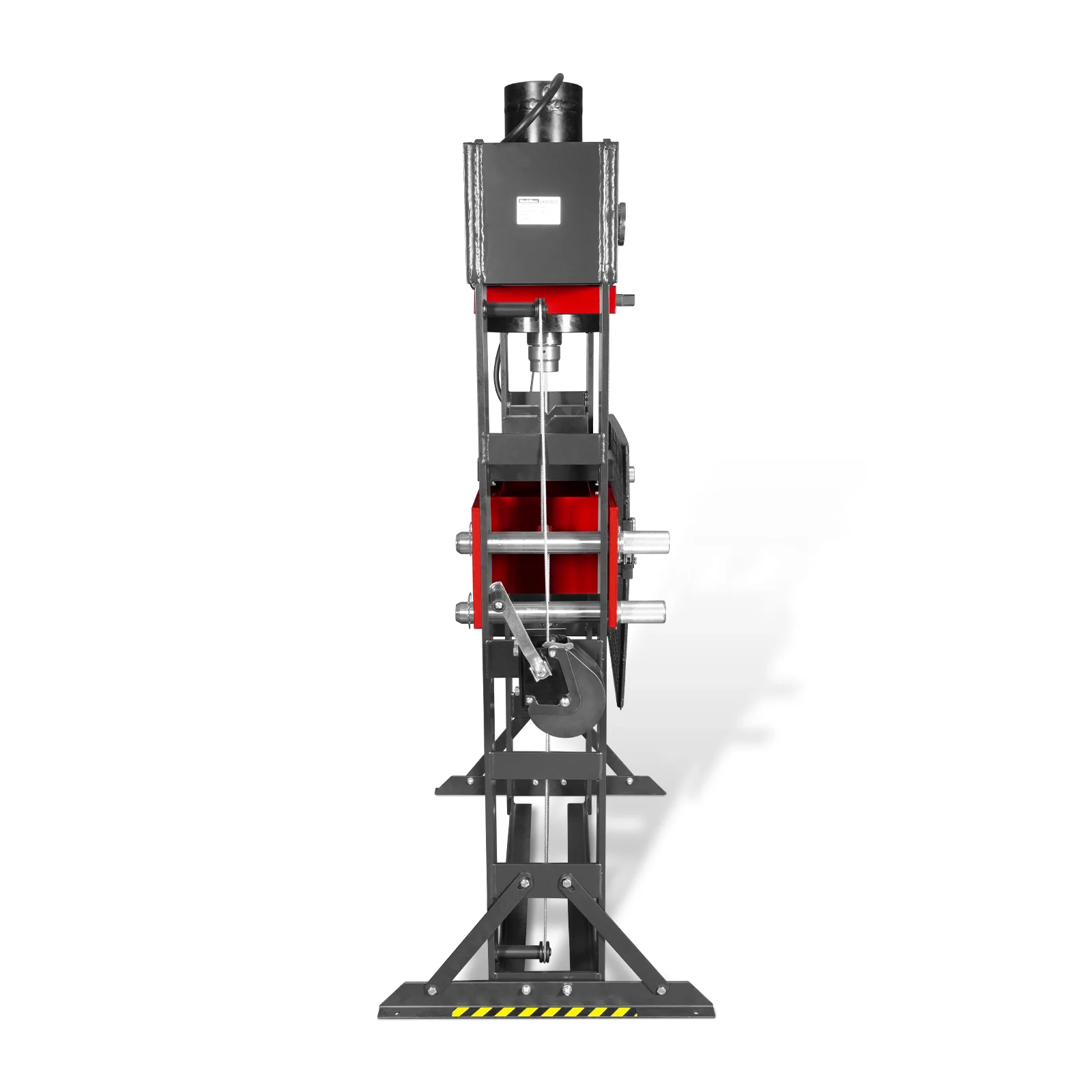 100 Ton H-Frame Electric Hydraulic Shop Press with Hand Winch, 110V Motor, Fully Welded Steel Frame, Safety Guard, Foot Pedal Control, HSP100E - Image 18