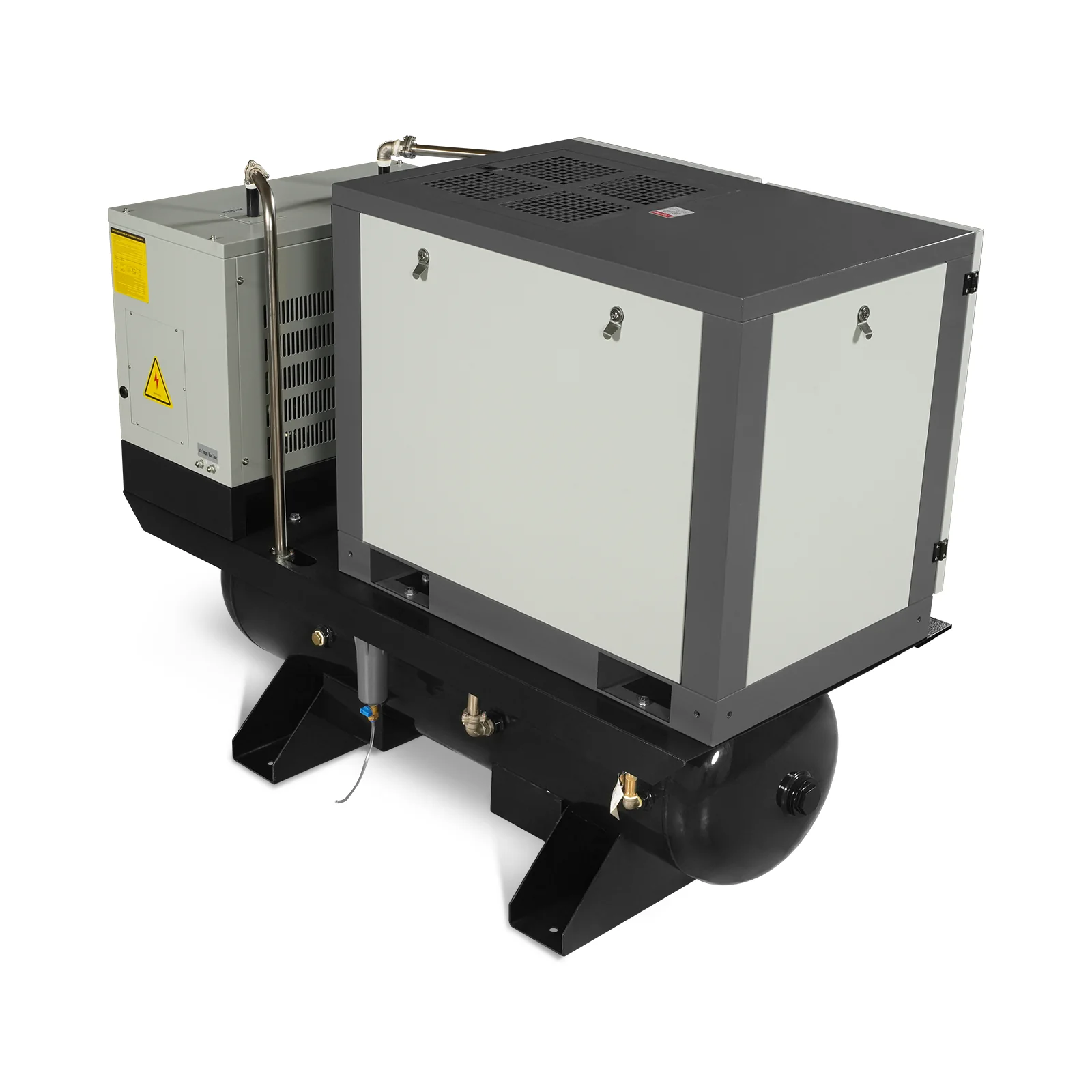 10HP Combined Rotary Screw Air Compressor with Dryer & 66-Gal ASME Tank | 32 CFM, 116 PSI, 460V 3-Phase - Industrial Grade - Image 14