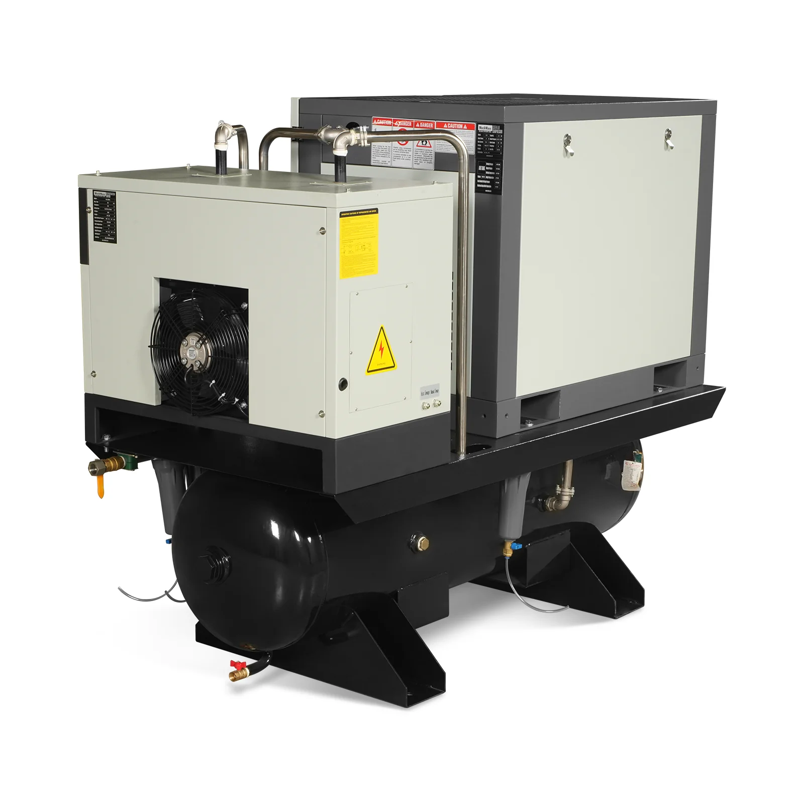 10HP Combined Rotary Screw Air Compressor with Dryer & 66-Gal ASME Tank | 32 CFM, 116 PSI, 460V 3-Phase - Industrial Grade - Image 16