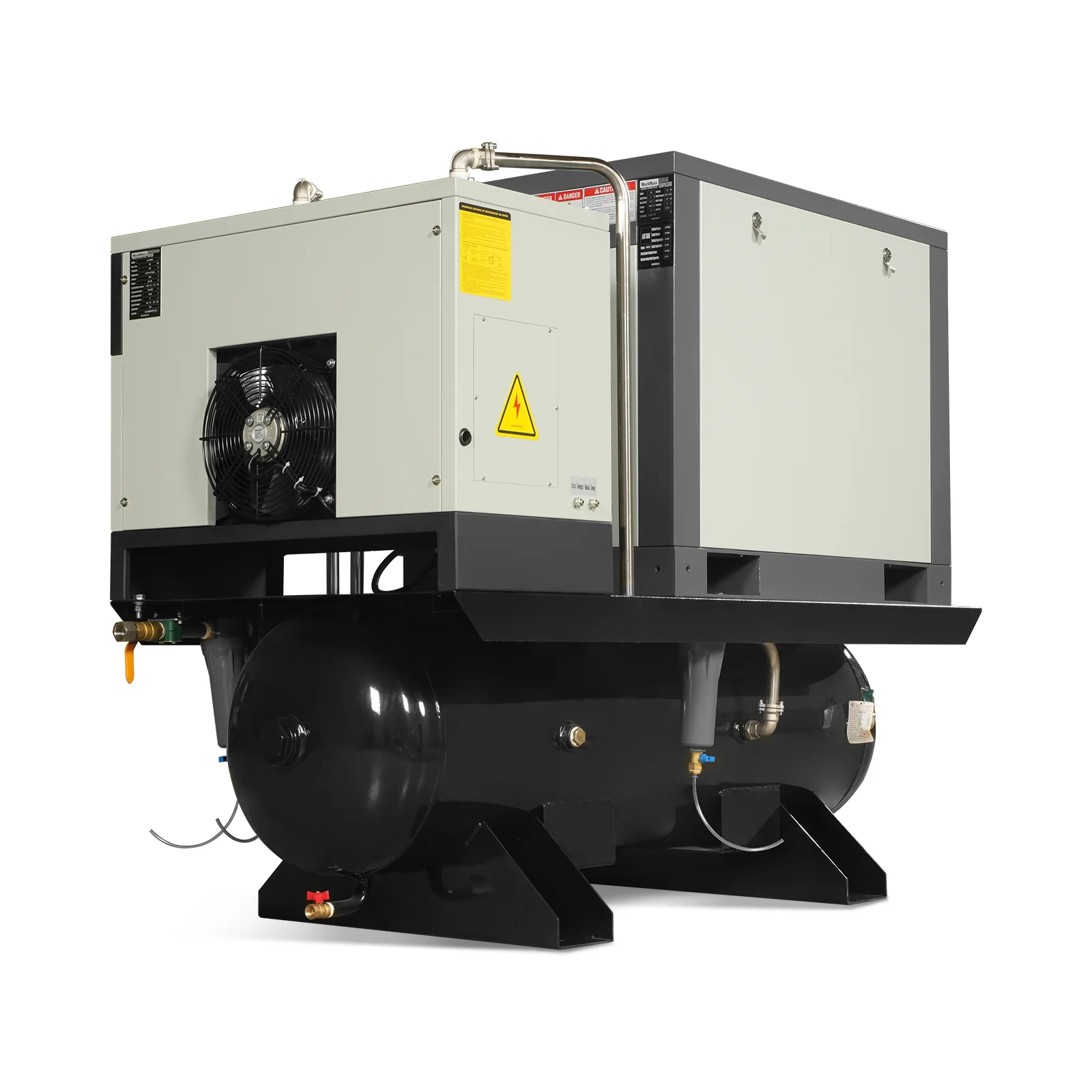 10HP Combined Rotary Screw Air Compressor with Dryer & 66-Gal ASME Tank | 32 CFM, 116 PSI, 460V 3-Phase - Industrial Grade - Image 17