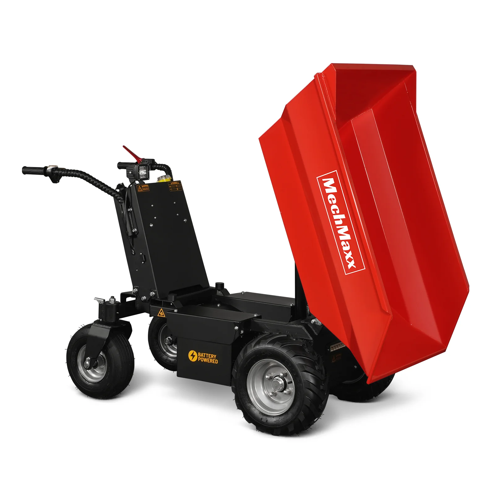 1100lb Loading 1000W DC Motor 48V Battery Powered Hydraulic Tipping Dump Cart,  EH50 - Image 10