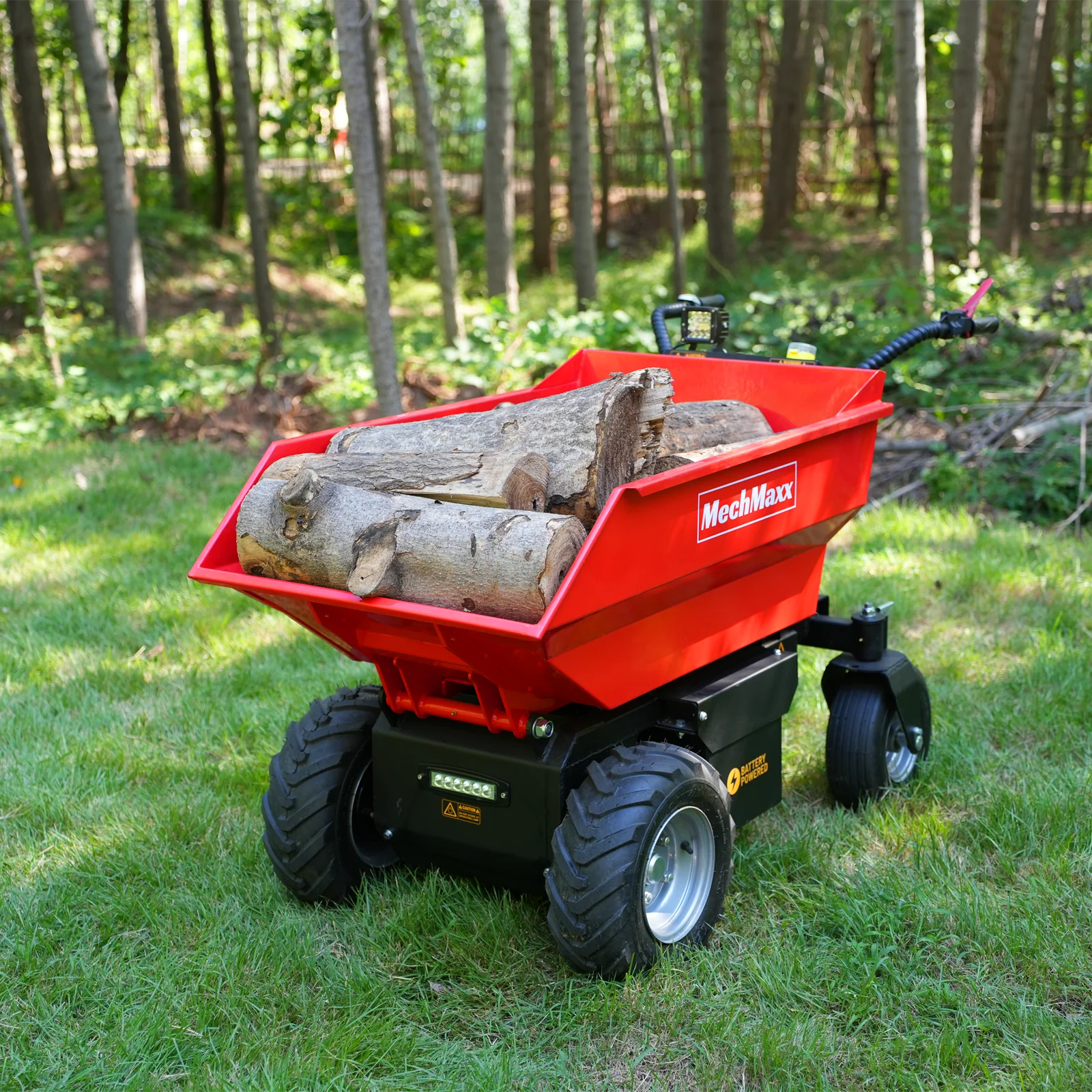1100lb Loading 1000W DC Motor 48V Battery Powered Hydraulic Tipping Dump Cart,  EH50 - Image 3