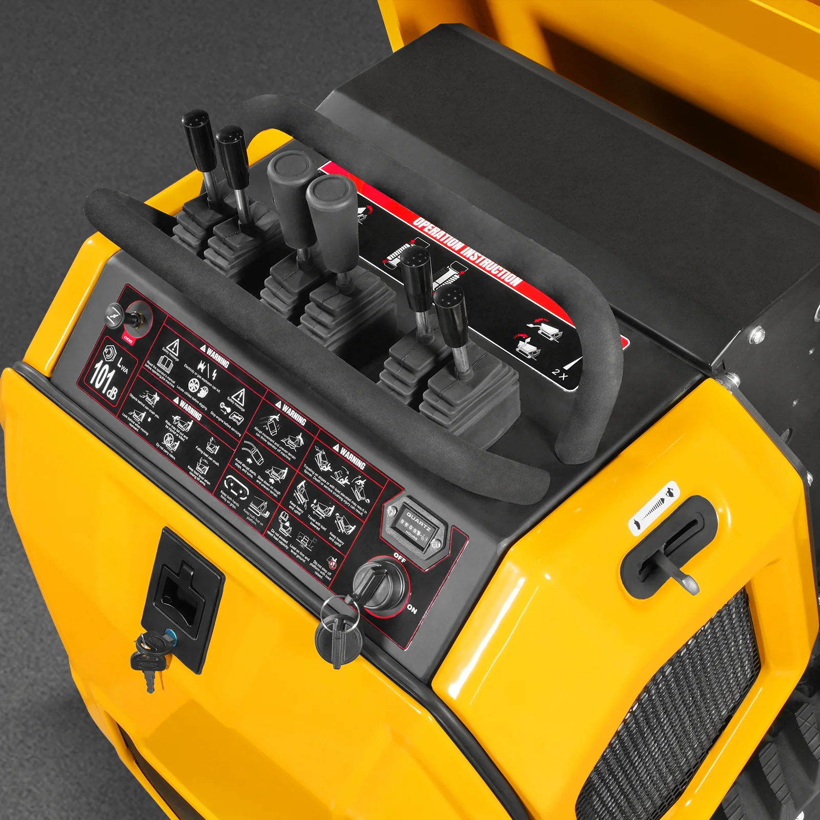 1100lb 420cc E-start Gas Engine Stand-ON Hydraulic Track Dumper Hydraulic Tipping and Lifting with Self-Loading,  T80HL - Image 4