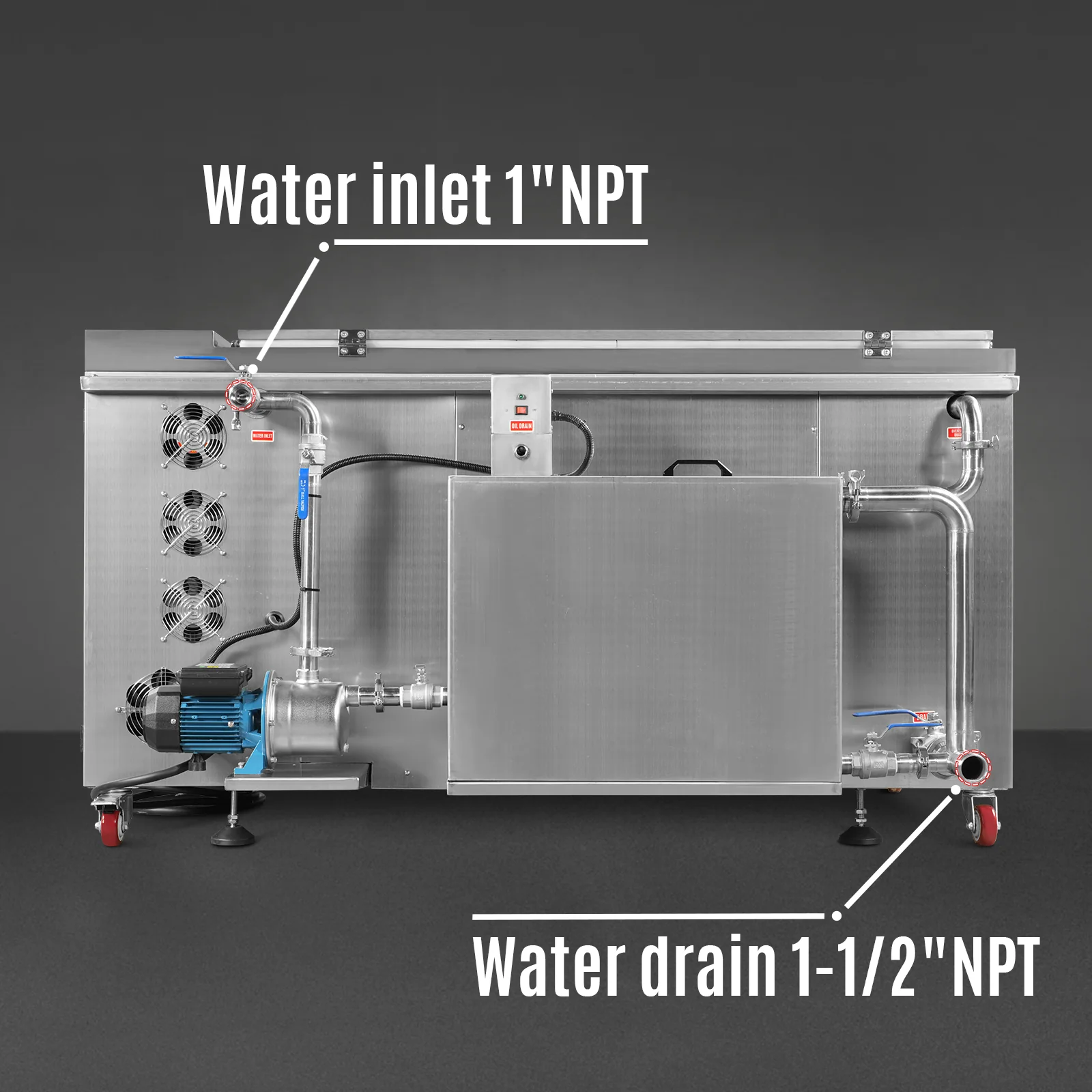 110Gal Industrial Ultrasonic Cleaner With Automatic Oil Skimmer 220V 3Ph - Image 7