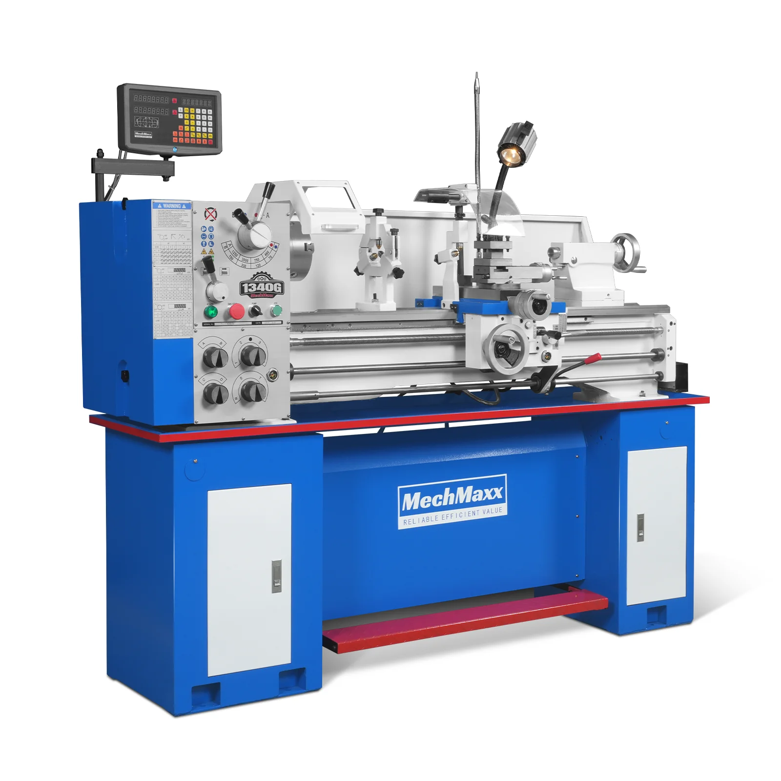 13" x 40" Industrial Heavy Duty Bench Metal Lathe 2HP/1500W Metal Working Lathe High Precision 70-2000 RPM Variable Speed with Four-axis sliding system 1340G - Image 14
