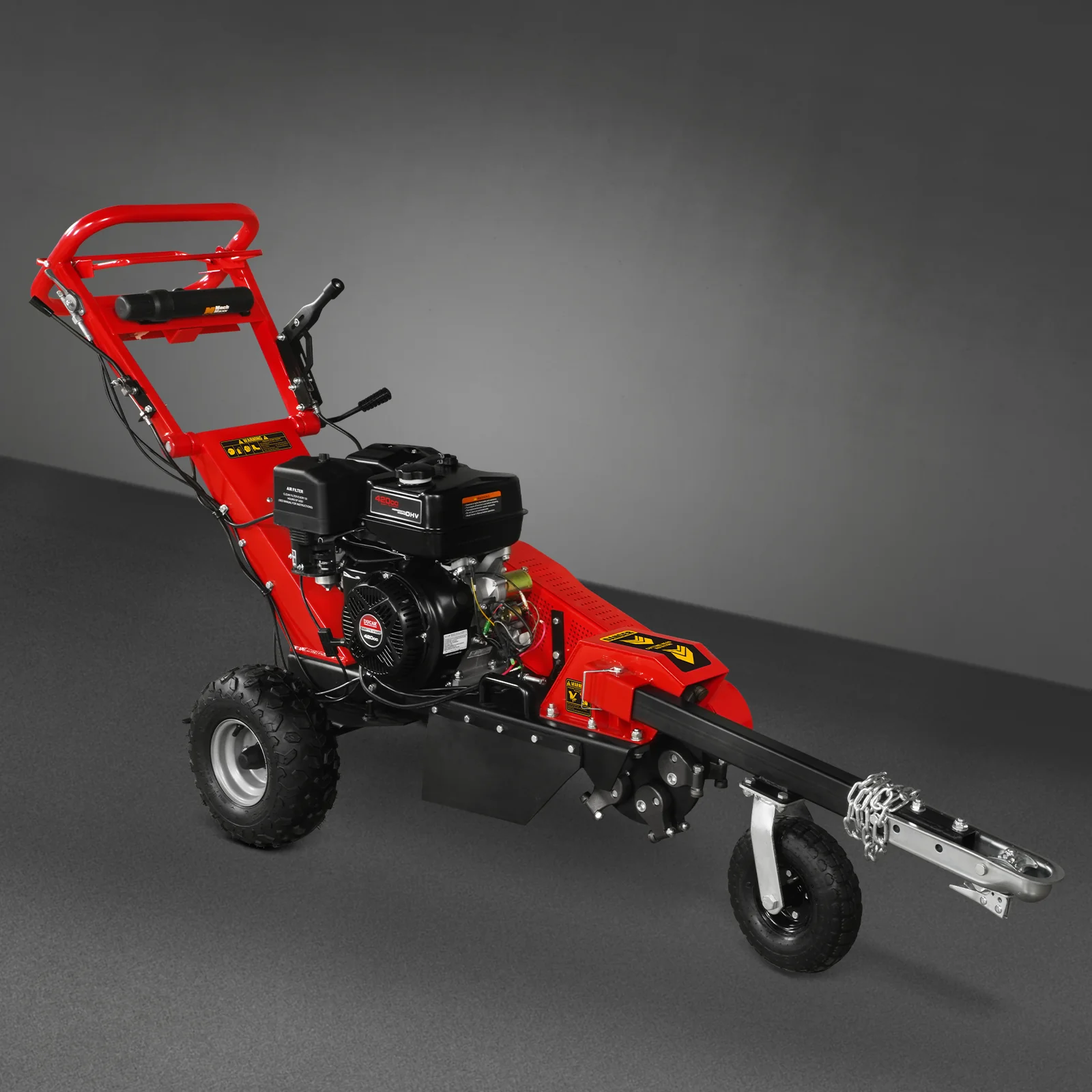 15 inch 15HP 420cc DUCAR E-Start Stump Grinder with Tow Bar,  SG380 - Image 24