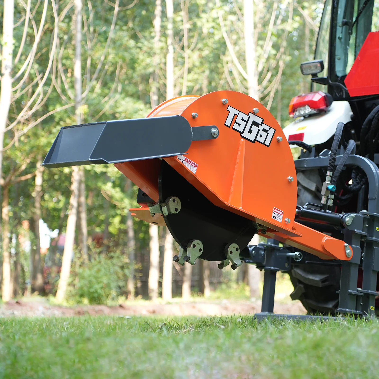 24'' Cutting Wheel Hydraulic Cylinders Stump Grinder, (PTO Shaft Included with Slip Clutch) , 35-60hp, TSG61 - Image 14