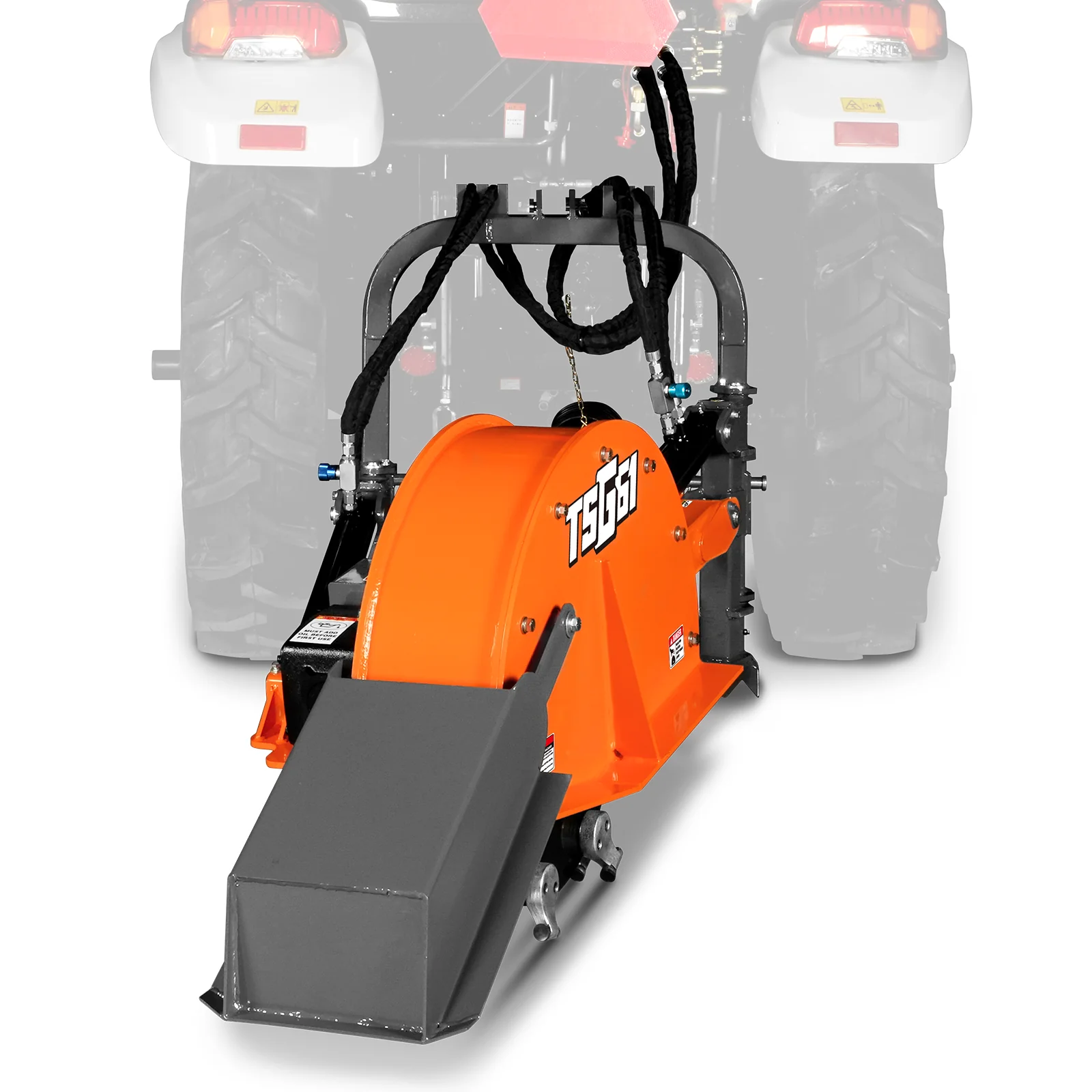 24'' Cutting Wheel Hydraulic Cylinders Stump Grinder, (PTO Shaft Included with Slip Clutch) , 35-60hp, TSG61 - Image 15