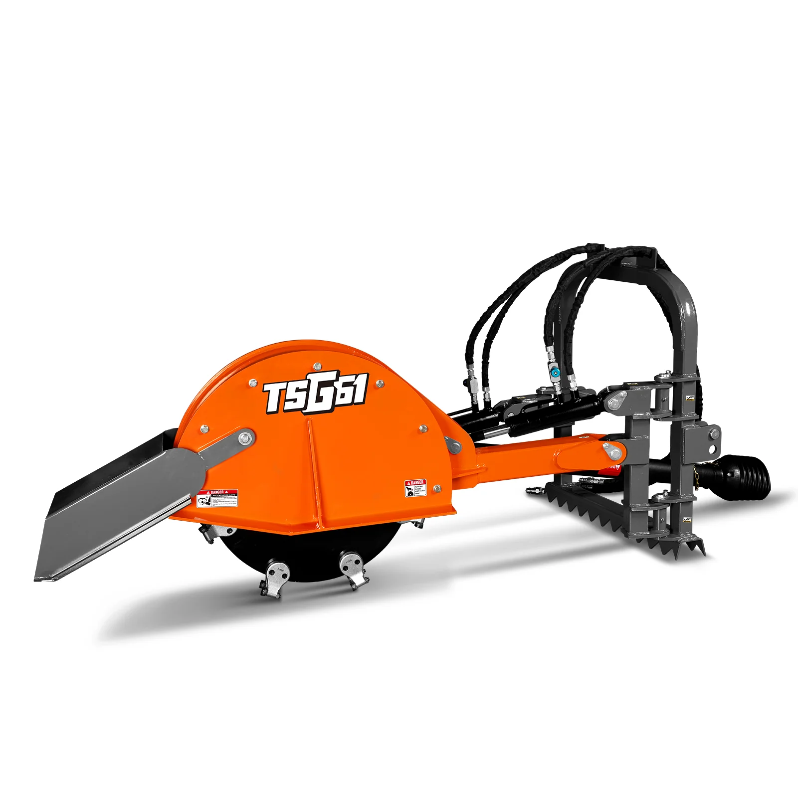 24'' Cutting Wheel Hydraulic Cylinders Stump Grinder, (PTO Shaft Included with Slip Clutch) , 35-60hp, TSG61 - Image 22