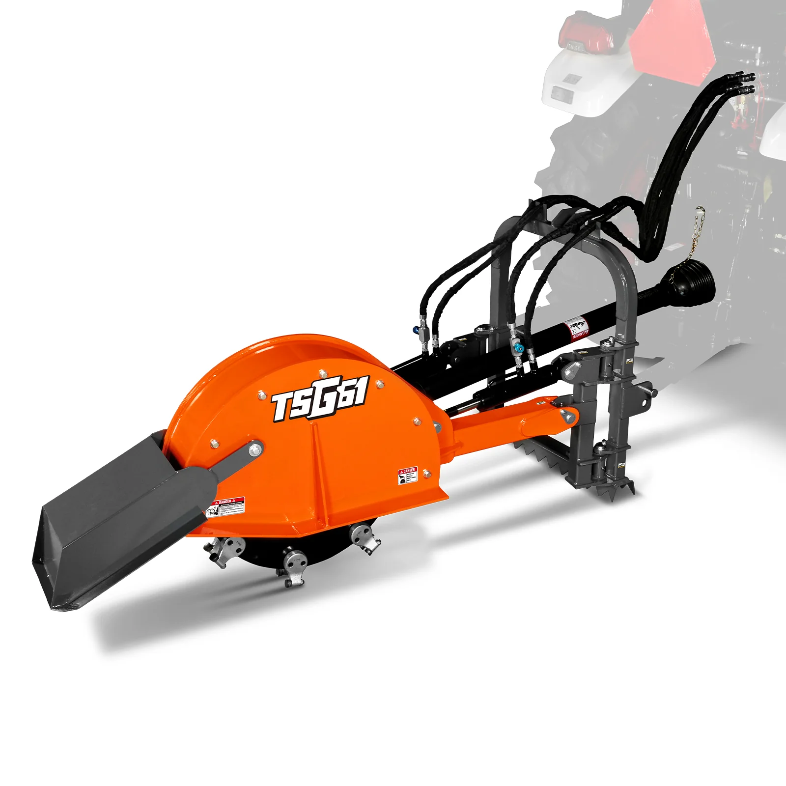24'' Cutting Wheel Hydraulic Cylinders Stump Grinder, (PTO Shaft Included with Slip Clutch) , 35-60hp, TSG61 - Image 31