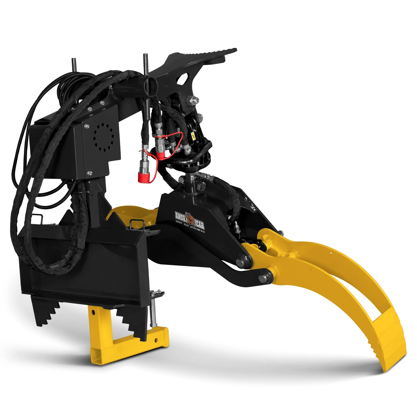 59" Multi-purpose Hydraulic Rotating Log Grapple For Mini Skid Steer, 1500lbs Lift Capacity, 360° Rotational Ability - Image 10