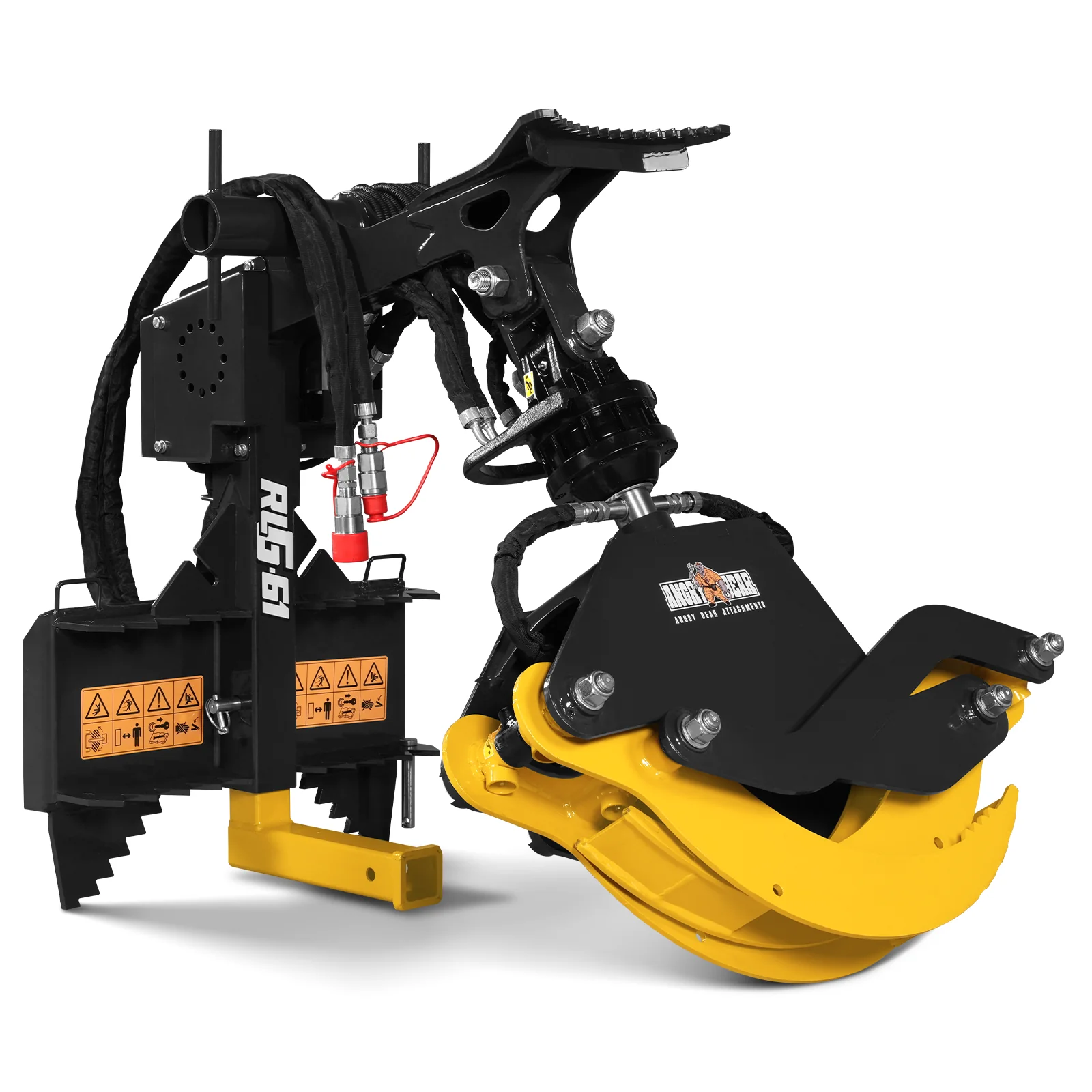 59" Multi-purpose Hydraulic Rotating Log Grapple For Mini Skid Steer, 1500lbs Lift Capacity, 360° Rotational Ability - Image 13