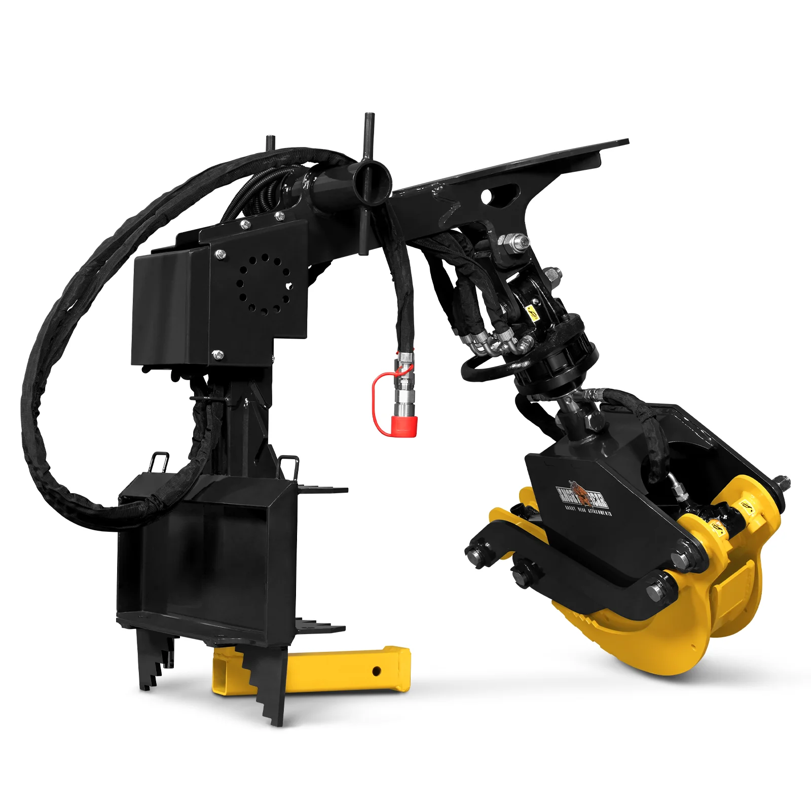 59" Multi-purpose Hydraulic Rotating Log Grapple For Mini Skid Steer, 1500lbs Lift Capacity, 360° Rotational Ability - Image 17