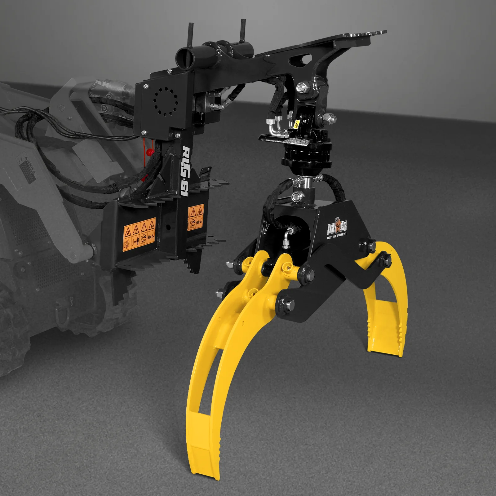 59" Multi-purpose Hydraulic Rotating Log Grapple For Mini Skid Steer, 1500lbs Lift Capacity, 360° Rotational Ability - Image 38