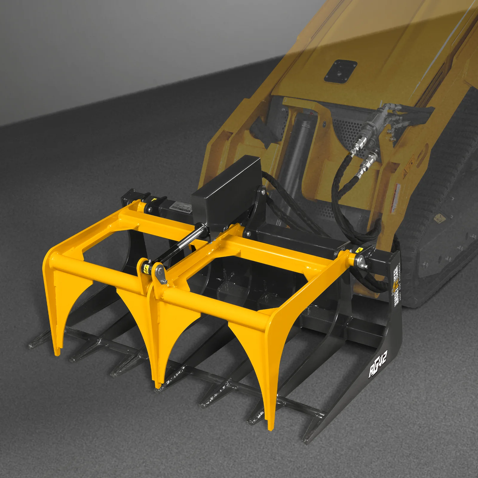 42" Mini Skid Steer Skeleton Grapple Attachment,   24" Arm Opening,  2000 lb Weight Capacity - Image 27