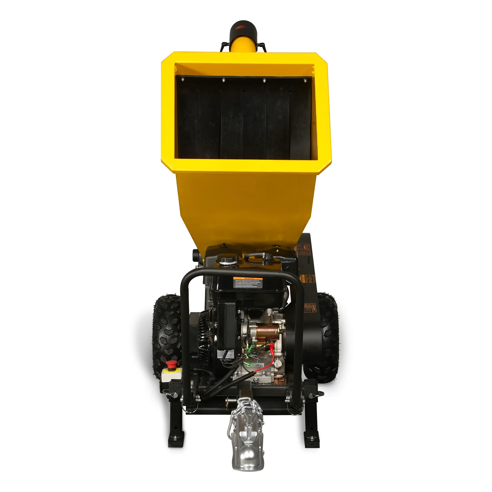 5 inch E-start DUCAR 420cc 15hp Gasoline Engine Powered Drum Wood Chipper with Towbar ,  PGS1500 - Image 15