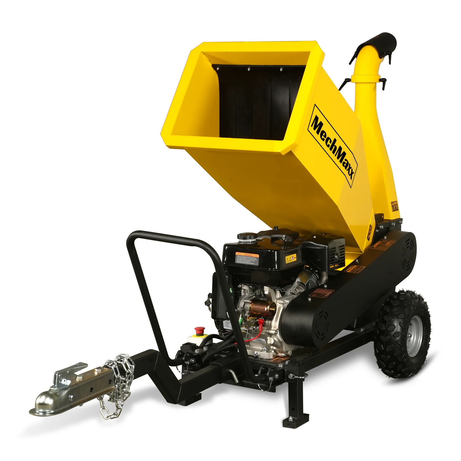 5 inch E-start DUCAR 420cc 15hp Gasoline Engine Powered Drum Wood Chipper with Towbar ,  PGS1500 - Image 16