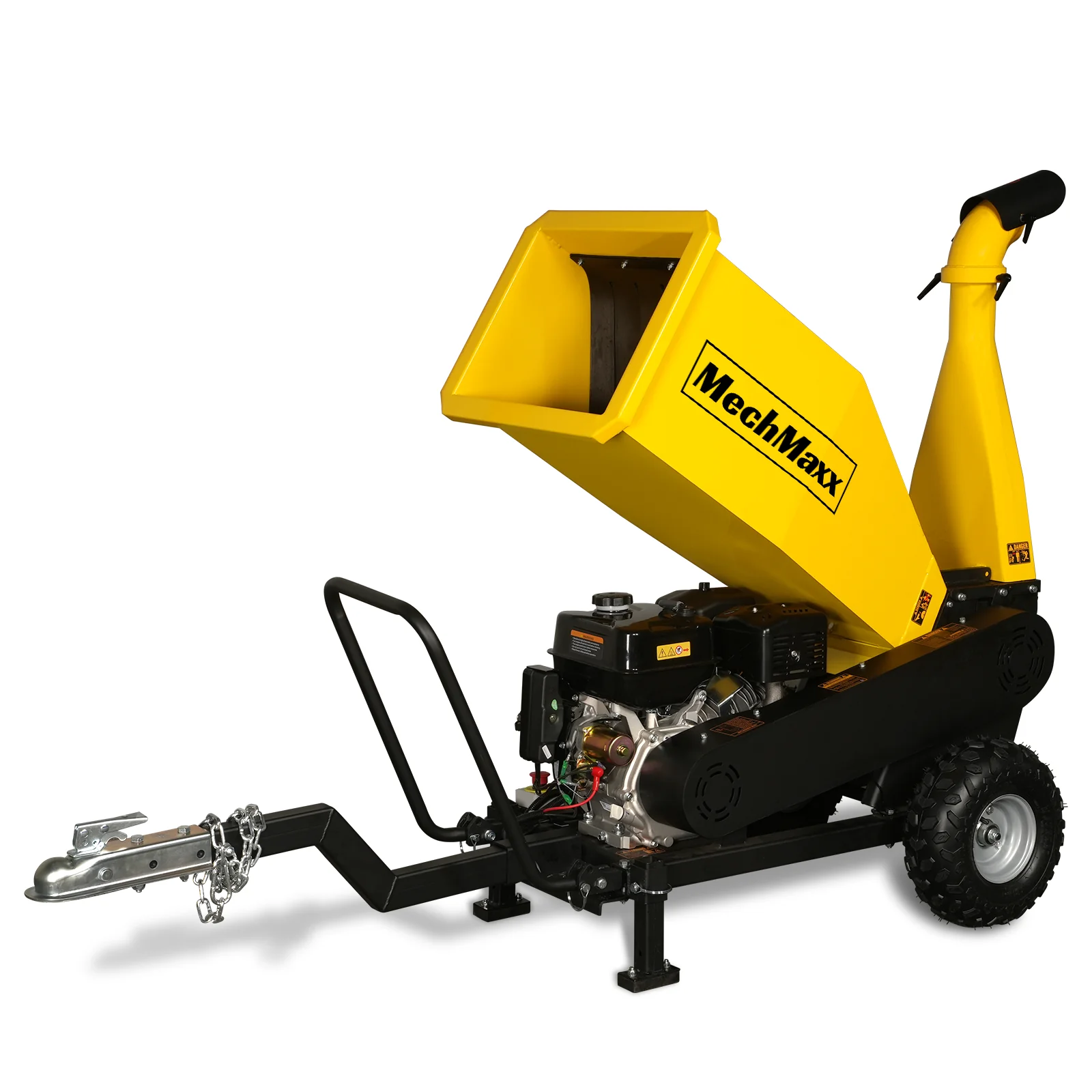 5 inch E-start DUCAR 420cc 15hp Gasoline Engine Powered Drum Wood Chipper with Towbar ,  PGS1500 - Image 17