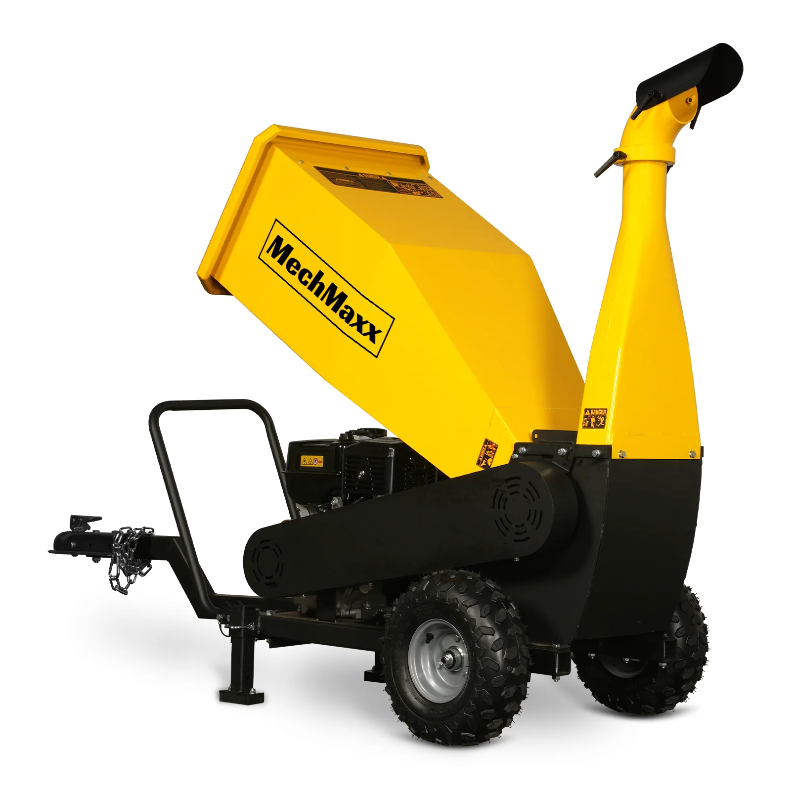 5 inch E-start DUCAR 420cc 15hp Gasoline Engine Powered Drum Wood Chipper with Towbar ,  PGS1500 - Image 19