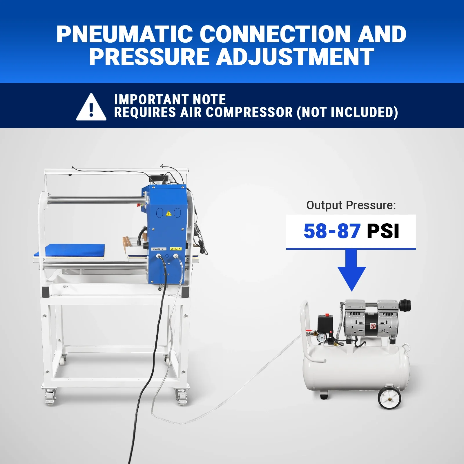16x24 Inch Commercial Pneumatic Dual Platen Heat Press - Infrared Positioning Auto Lift Sublimation Transfer Machine with Full Touch LCD Screen (110V 2.2HP) - Image 9