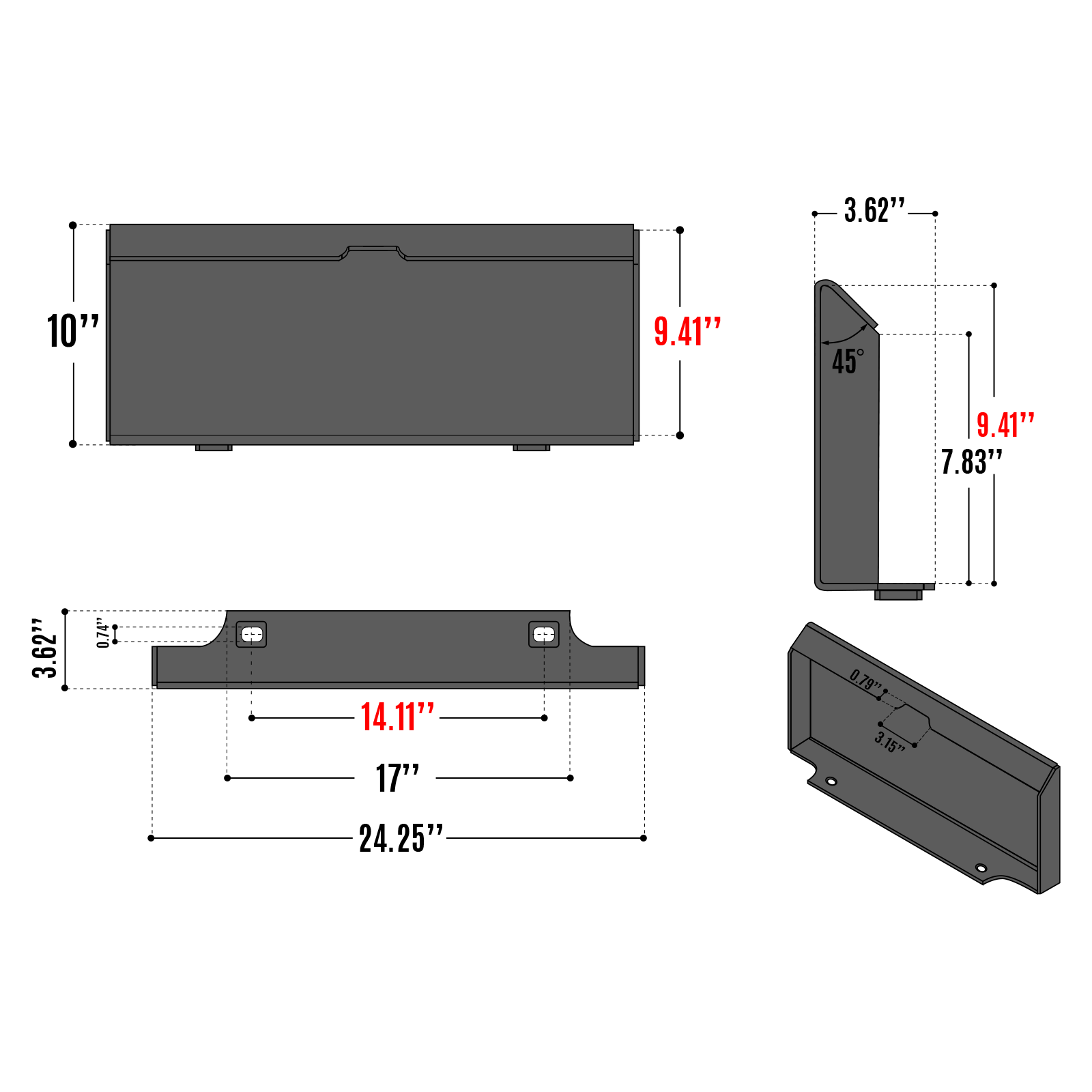 36'' Mini Skid Steer Pallet Fork Frame Attachment,  2204 lb Weight Capacity - Image 3