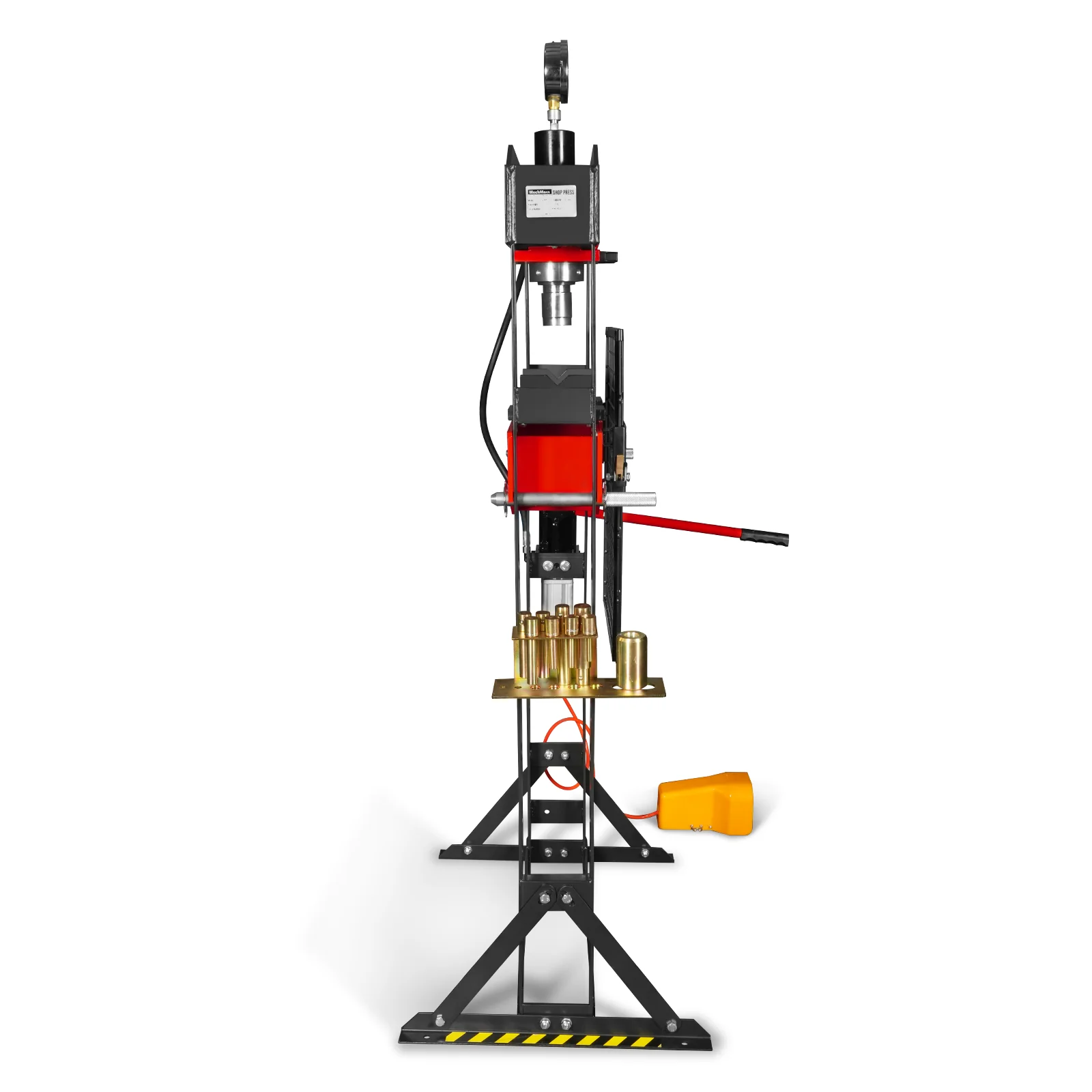 20 Ton H-Frame Air/Hydraulic Shop Press with Press Pin Kit, Fully Welded Steel Frame, Safety Guard, Foot Pedal Control, HSP20 - Image 22