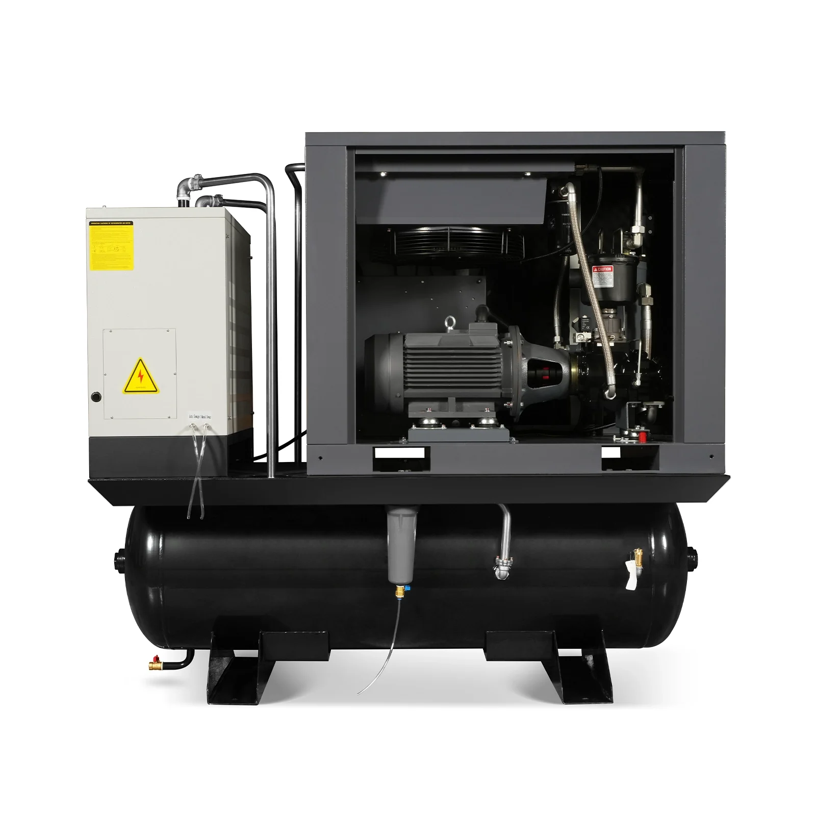 20HP Combined Rotary Screw Air Compressor with Dryer & 105-Gal ASME Tank | 78 CFM, 116 PSI, 460V 3-Phase - Industrial Grade - Image 6
