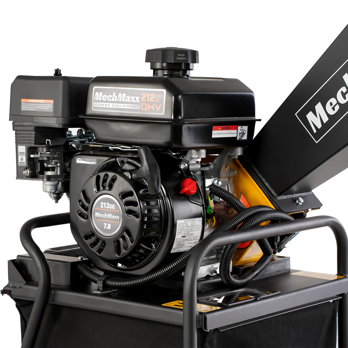 212cc 7hp Gas Powered 3" Wood Chipper with Collection Bag, GC75 - Image 10