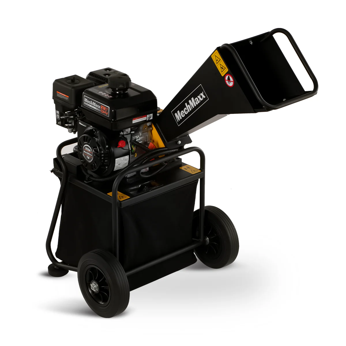 212cc 7hp Gas Powered 3" Wood Chipper with Collection Bag, GC75 - Image 13