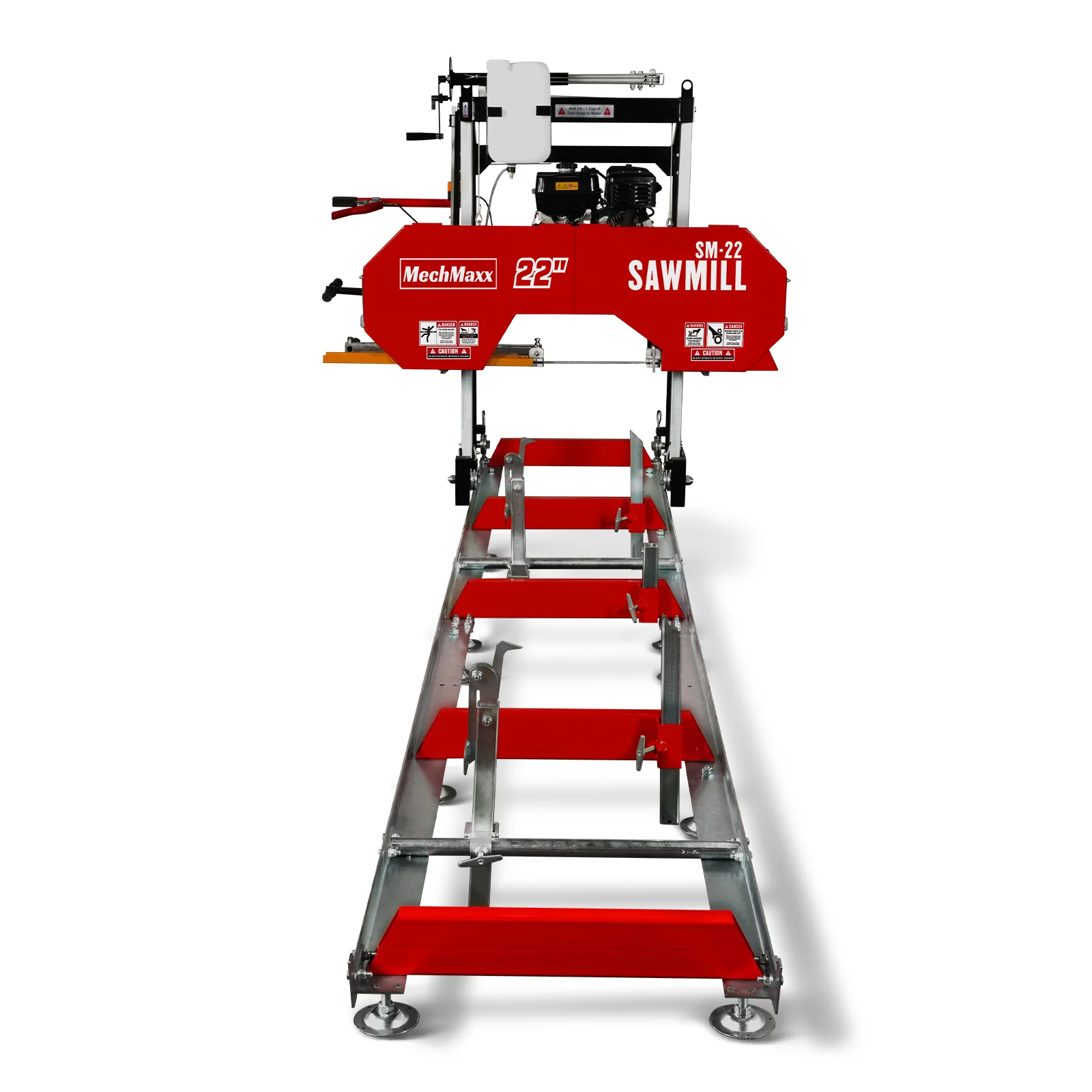 22" Portable Sawmill,  274cc 8.1HP Gasoline Engine,  18" Board Width,  13' Track Length ,  SM-22 - Image 12