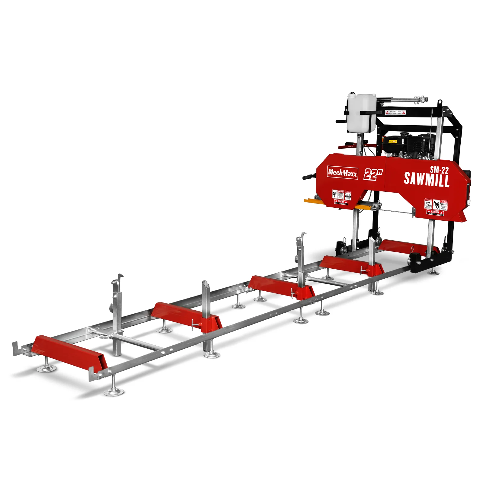 22" Portable Sawmill,  274cc 8.1HP Gasoline Engine,  18" Board Width,  13' Track Length ,  SM-22 - Image 10