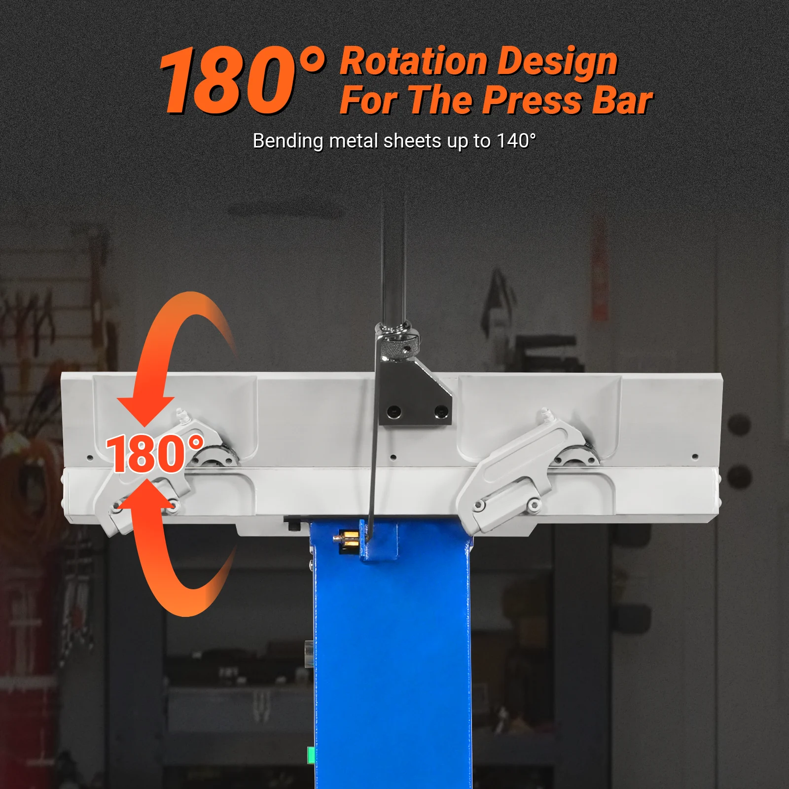 24'' Industrial Magnetic Pan and BOX Heavy Duty Sheet Metal Brake 20 Gauge Capacity Shear Press Brake, MSMB650E - Image 8