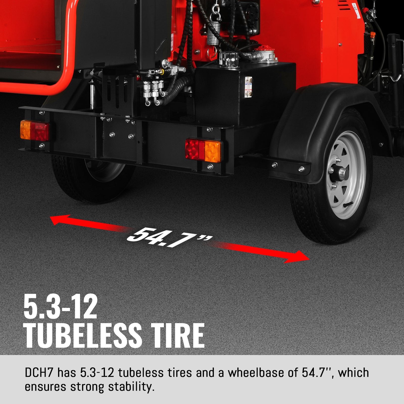 25hp 750cc Twin Cylinder ZONSEN Petrol Engine 7" Hydraulic Feeding Wood Chipper,  DCH7 - Image 13
