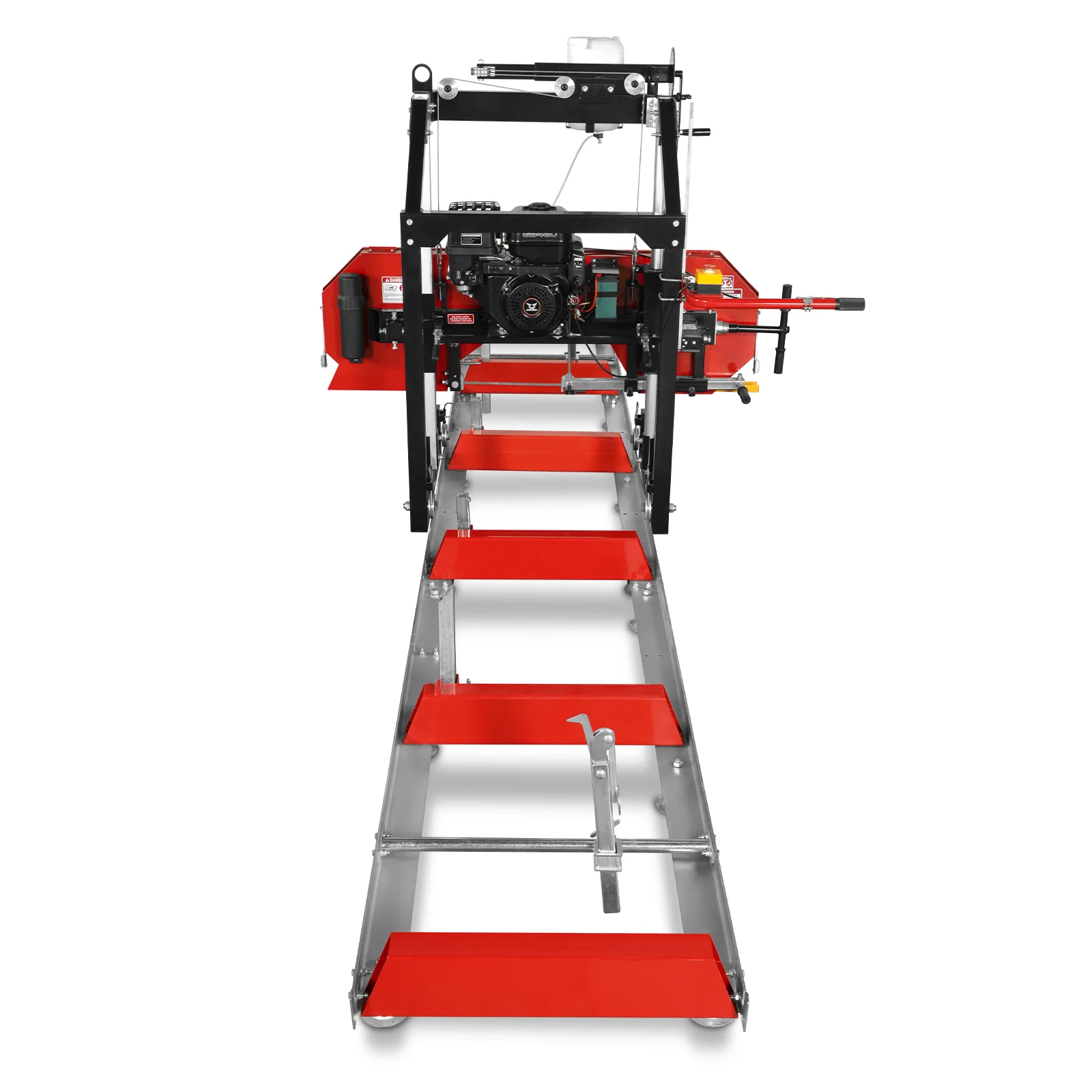 26" Portable Sawmill (5x Blades Included), 459cc 15HP E-Start Gasoline Engine, 20" Board Width, 20' Track Length (13' Track Length + 6.4' Track Extension Included) , SM-26 - Image 12