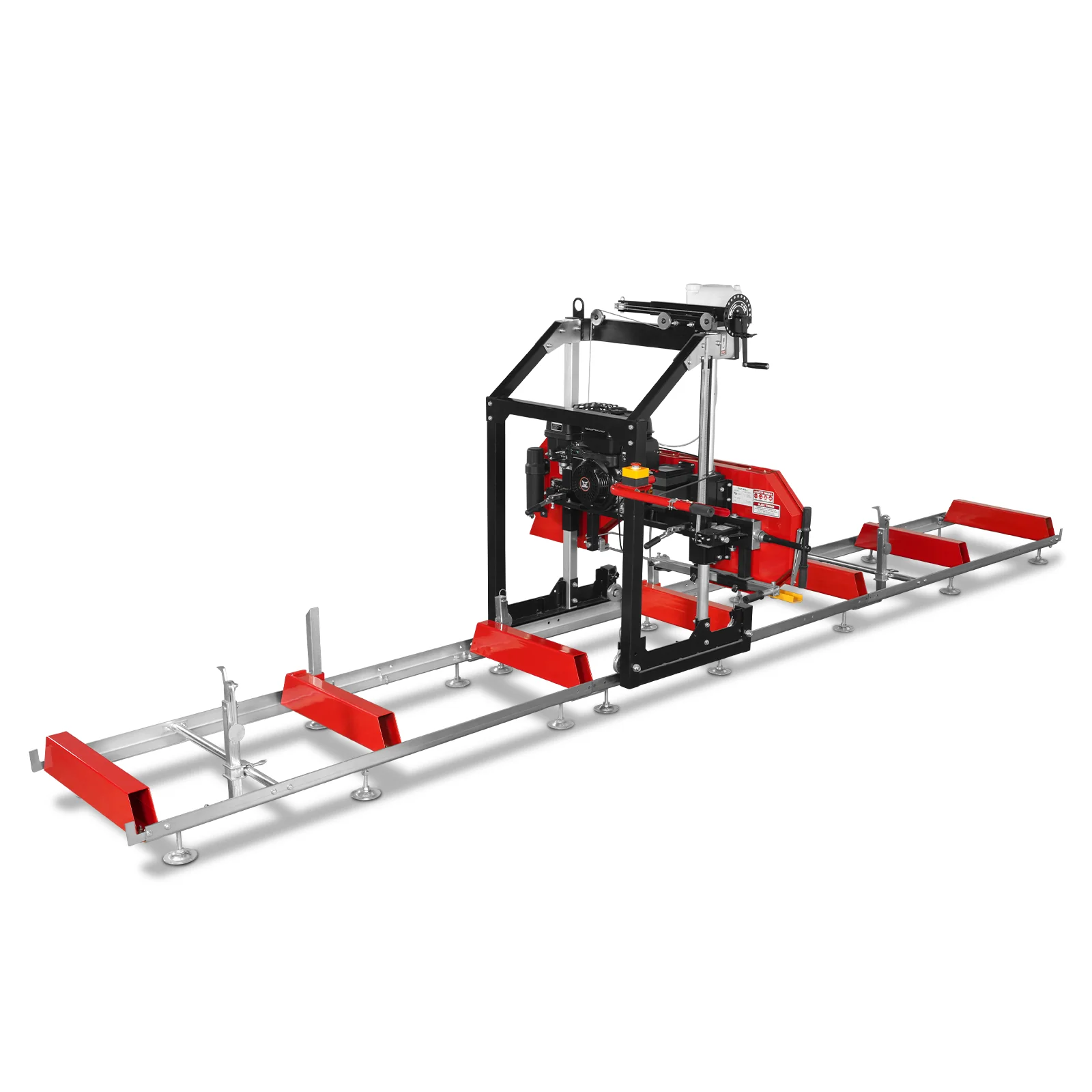 26" Portable Sawmill (5x Blades Included), 459cc 15HP E-Start Gasoline Engine, 20" Board Width, 20' Track Length (13' Track Length + 6.4' Track Extension Included) , SM-26 - Image 14