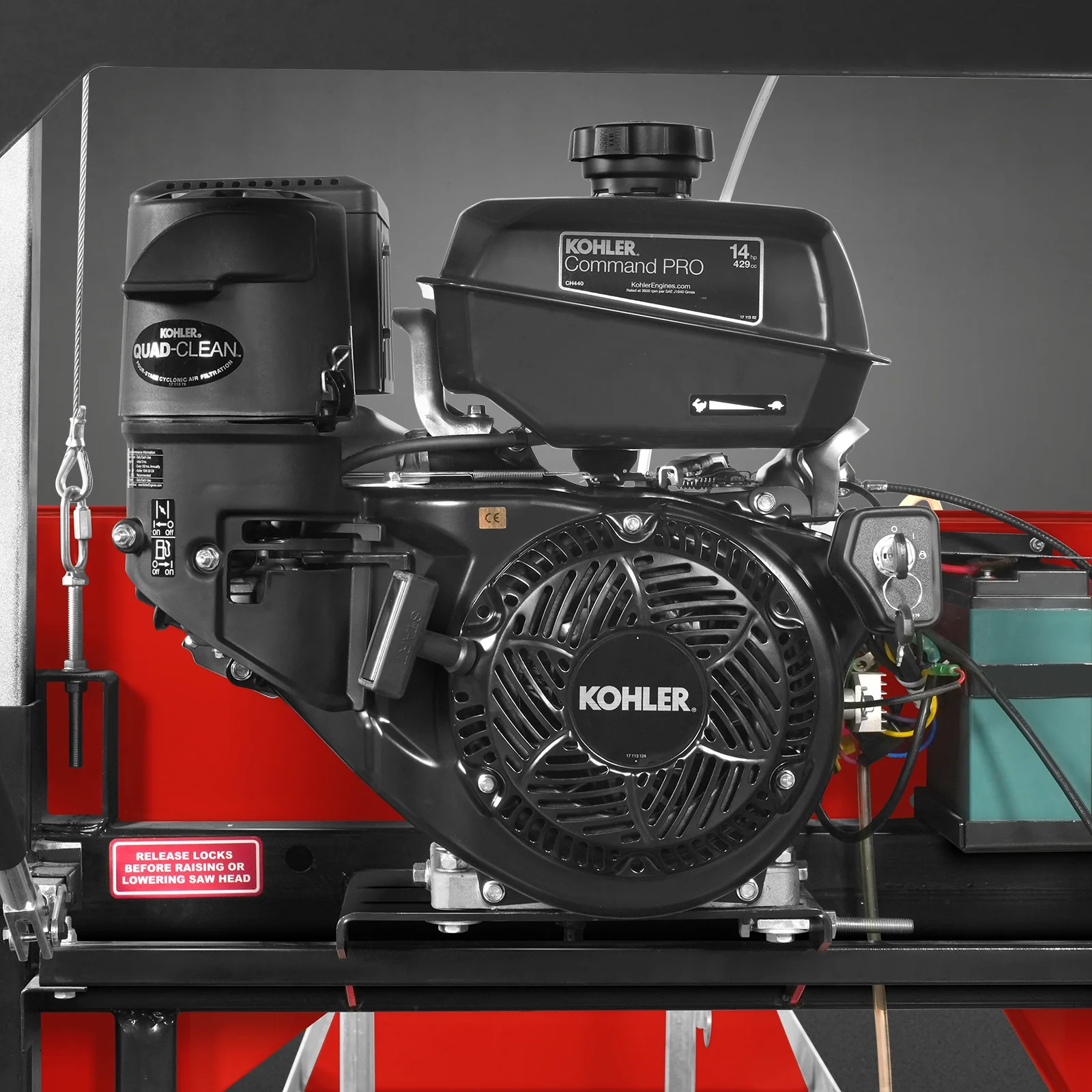 26" Portable Sawmill (5x Blades Included), KOHLER CH440 429cc E-Start Gasoline Engine, 20" Board Width, 20' Track Length (13' Track Length + 6.4' Track Extension Included) , SM-26 - Image 2