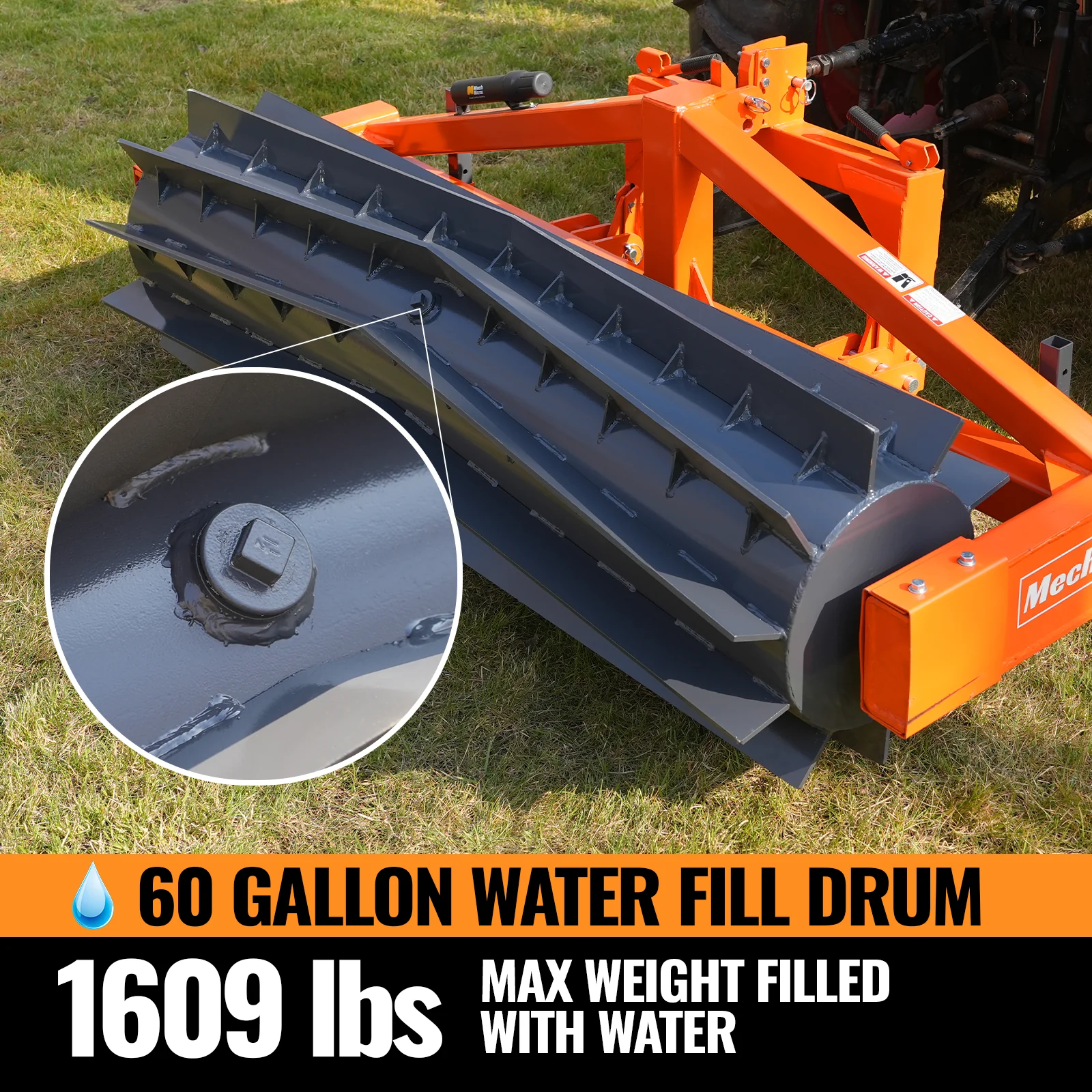 80" Crimper Roller 3 Point Hitch Tractor Attachment Agriculture Equipment,  CR82 - Image 4
