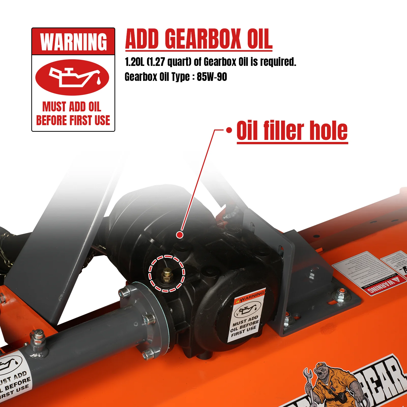 60'' PTO Driven Flail Mower 3 Point 30-60hp ,  NAM60 - Image 5
