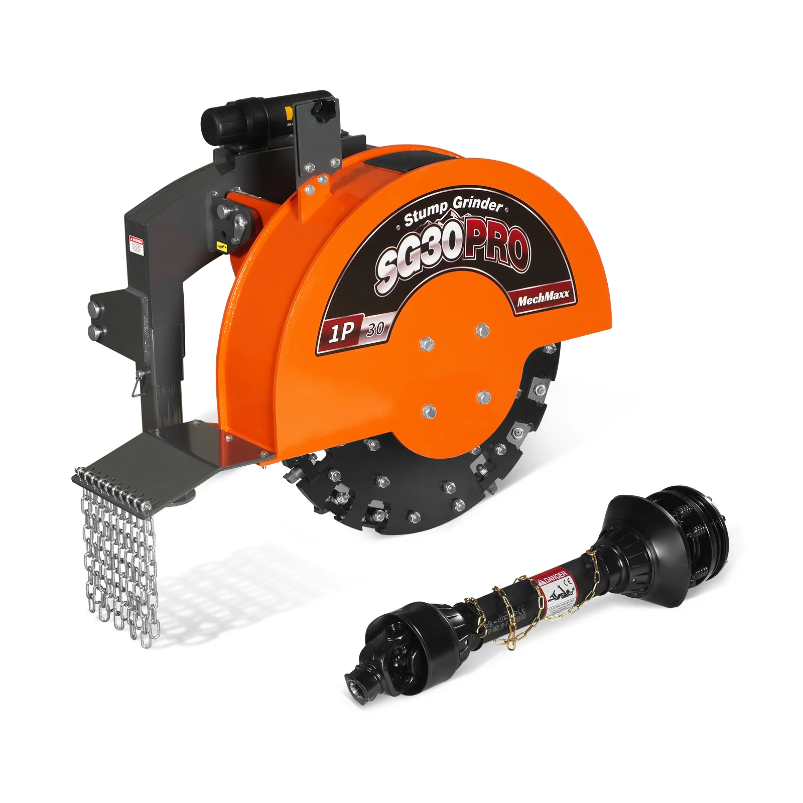 3-Point PTO Stump Grinder, 30 in Flywheel, 40-100HP, with 44 Carbide Teeth (PTO Shaft Included with Slip Clutch), SG30PRO - Image 14