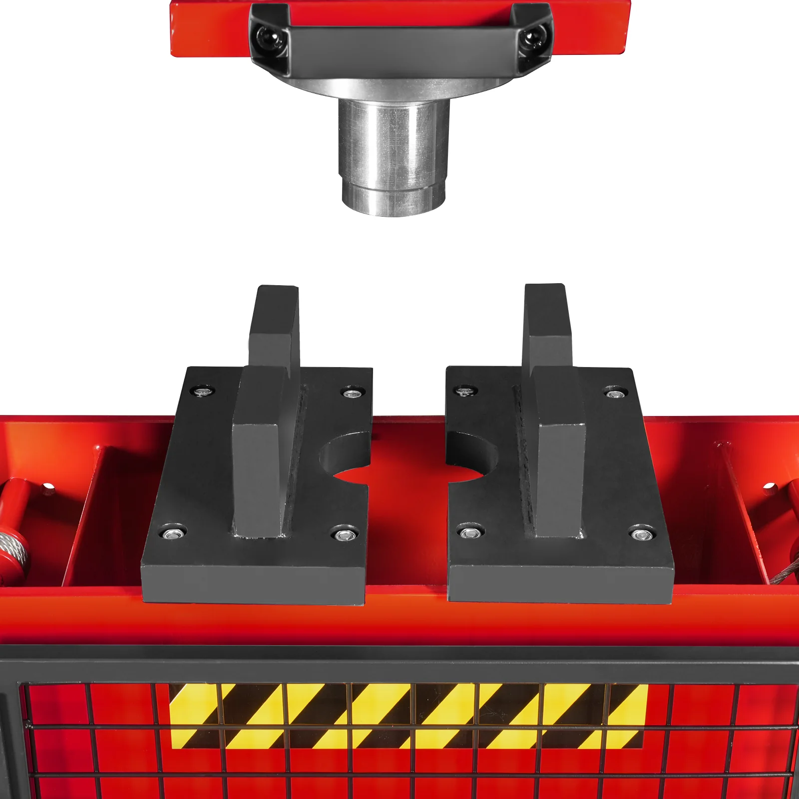 30 Ton H-Frame Air/Hydraulic Shop Press with Hand Winch & Press Pin Kit, Fully Welded Steel Frame, Safety Guard, Foot Pedal Control, HSP30 - Image 14