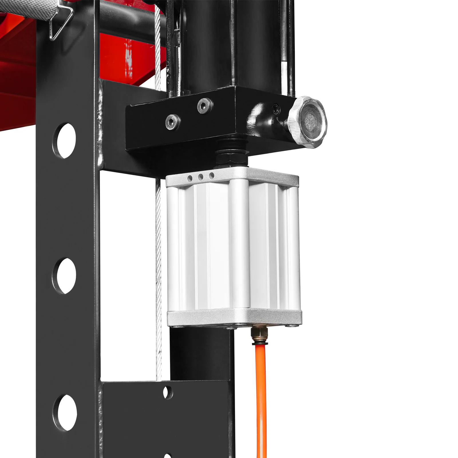 30 Ton H-Frame Air/Hydraulic Shop Press with Hand Winch & Press Pin Kit, Fully Welded Steel Frame, Safety Guard, Foot Pedal Control, HSP30 - Image 21