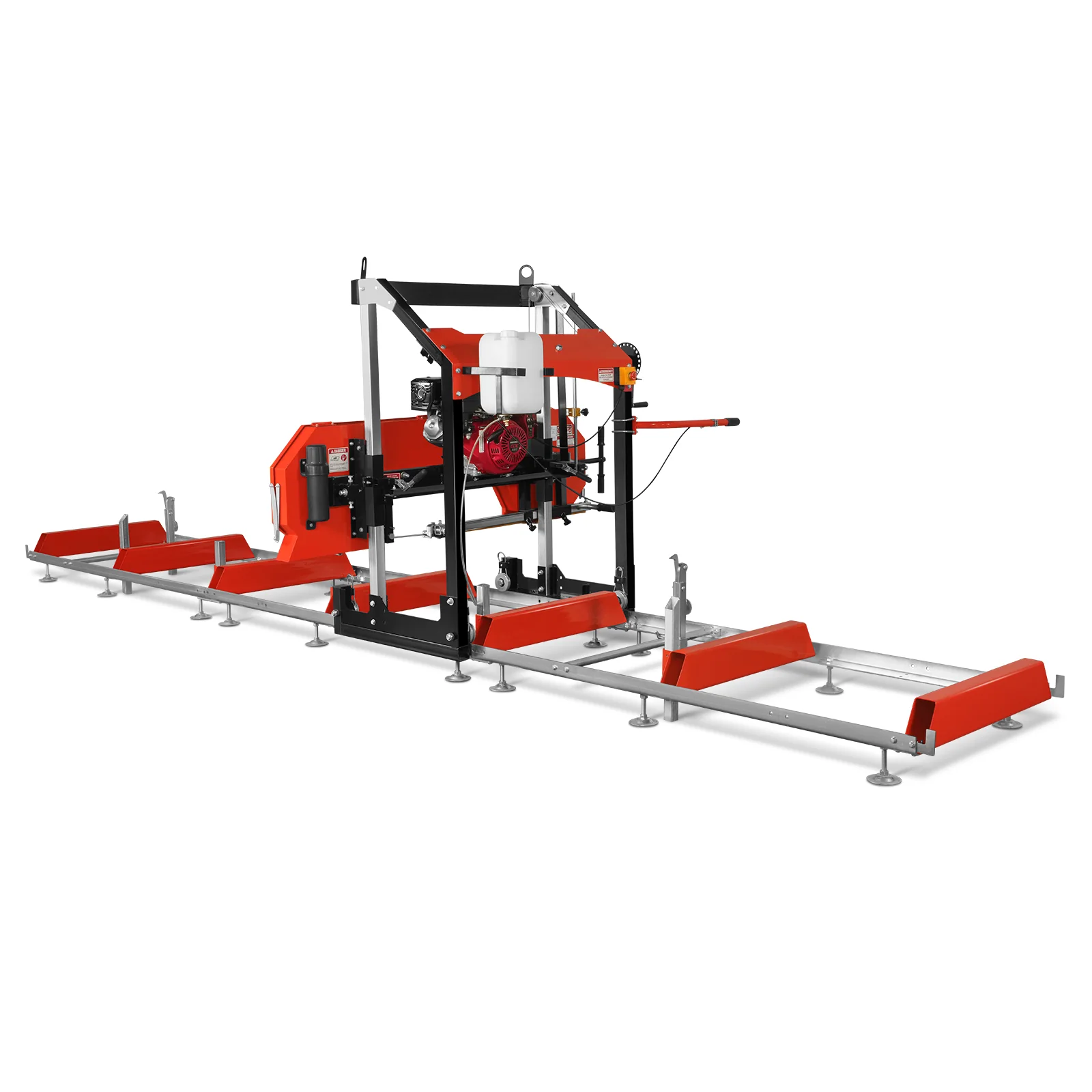 32" Portable Sawmill (5 x Blades Included),  HONDA GX390 389cc E-Start Gasoline Engine,  26.5" Board Width,  20' Track Length (13' Track Length + 6.4' Track Extension Included) ,  SM-32 - Image 15