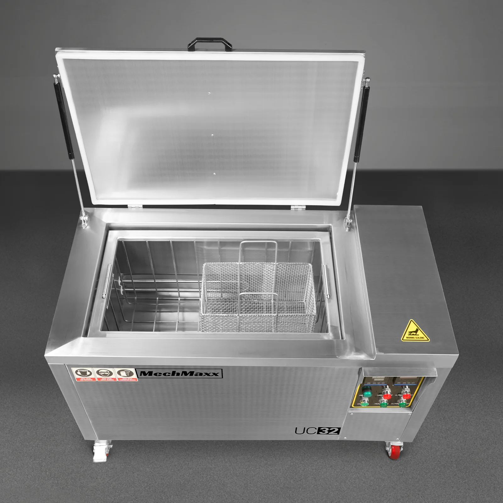 32Gal Industrial Ultrasonic Cleaner 220V 3Ph with Digital Heater Timer - Image 4
