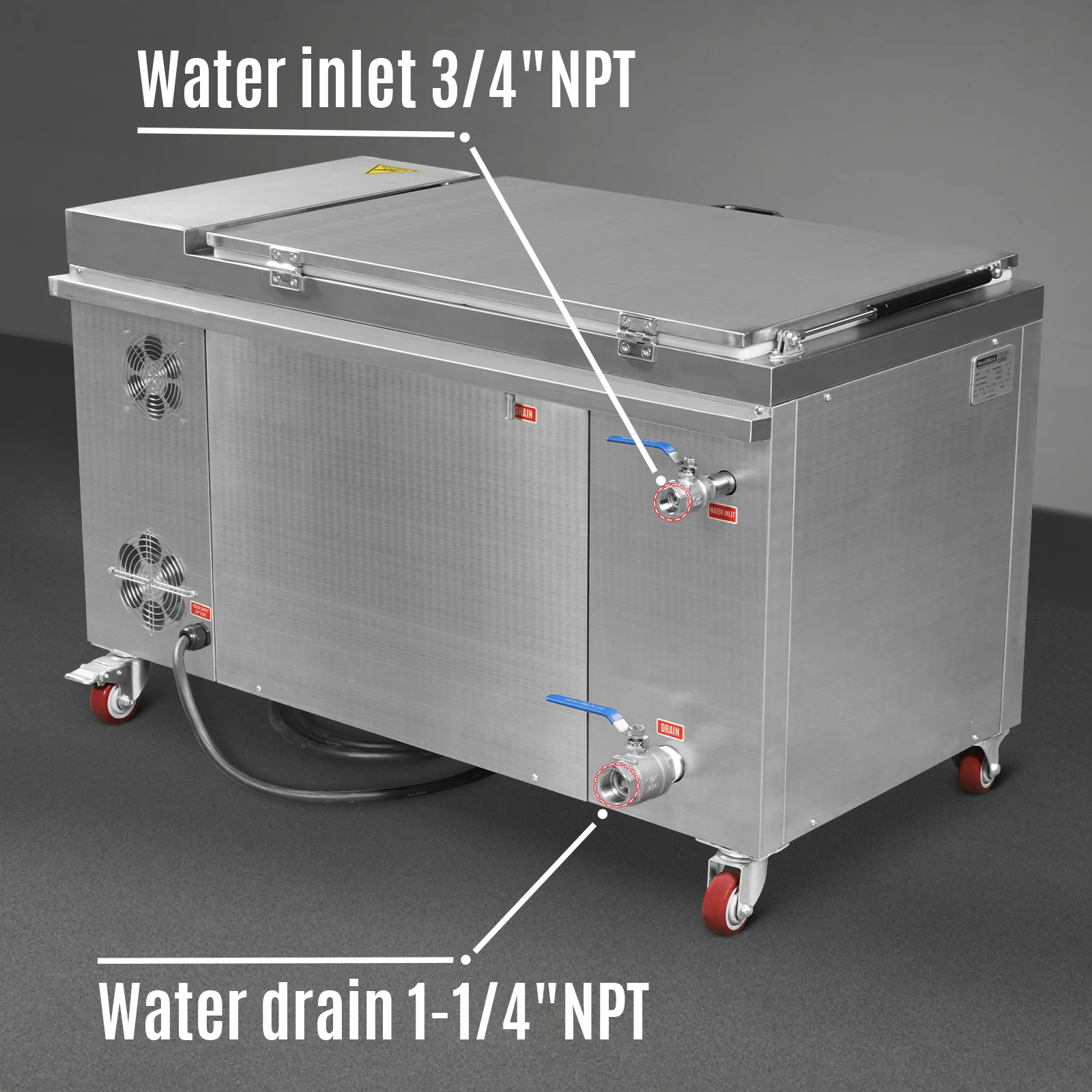 32Gal Industrial Ultrasonic Cleaner 220V 3Ph with Digital Heater Timer - Image 7