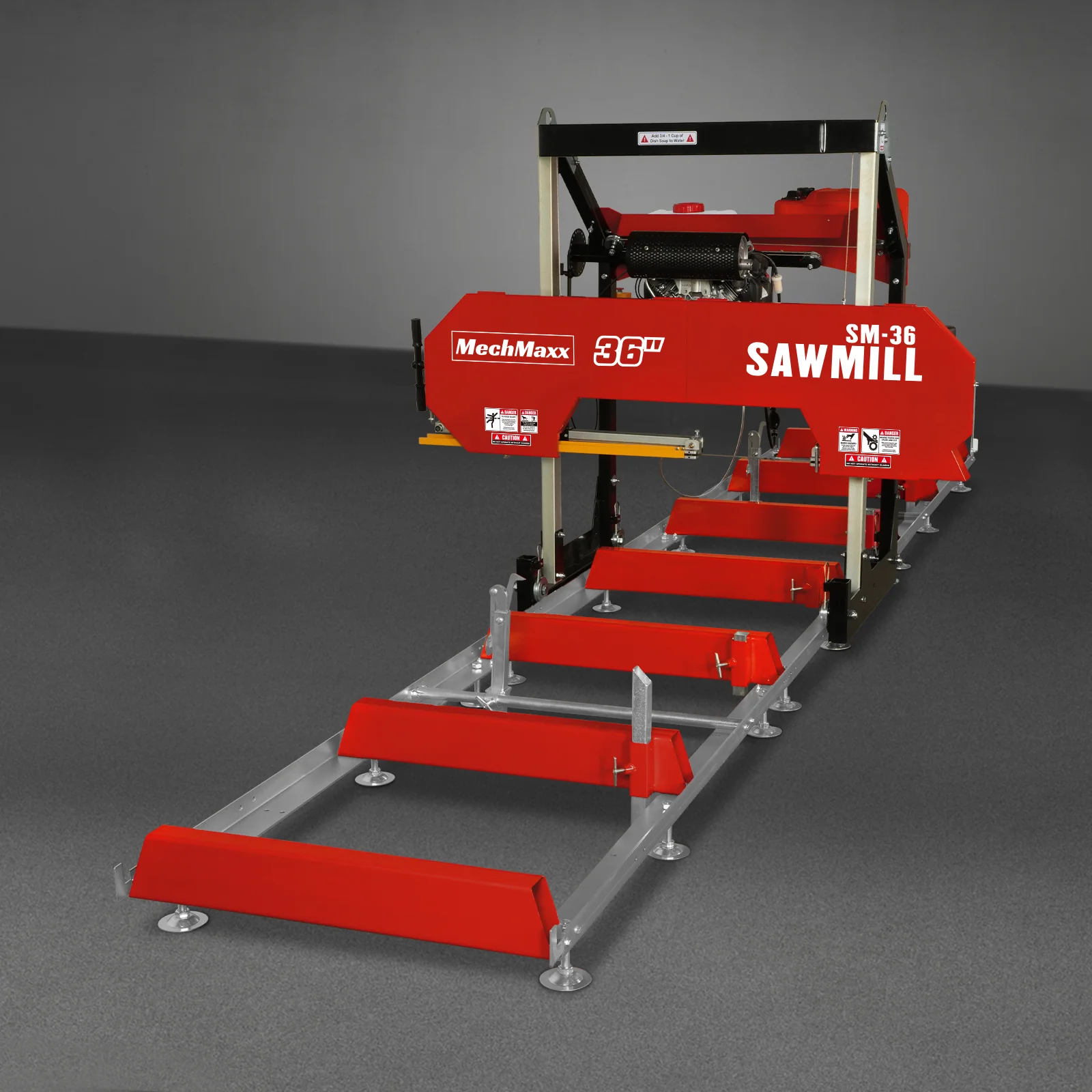 MechMaxx 36" MAX Portable Sawmill, 25HP 688cc HONDA GX690 V-Twin Engine, 35" Board Width, 20' Track Length ( 10 x Blades Included ) SM36HMAX - Image 29