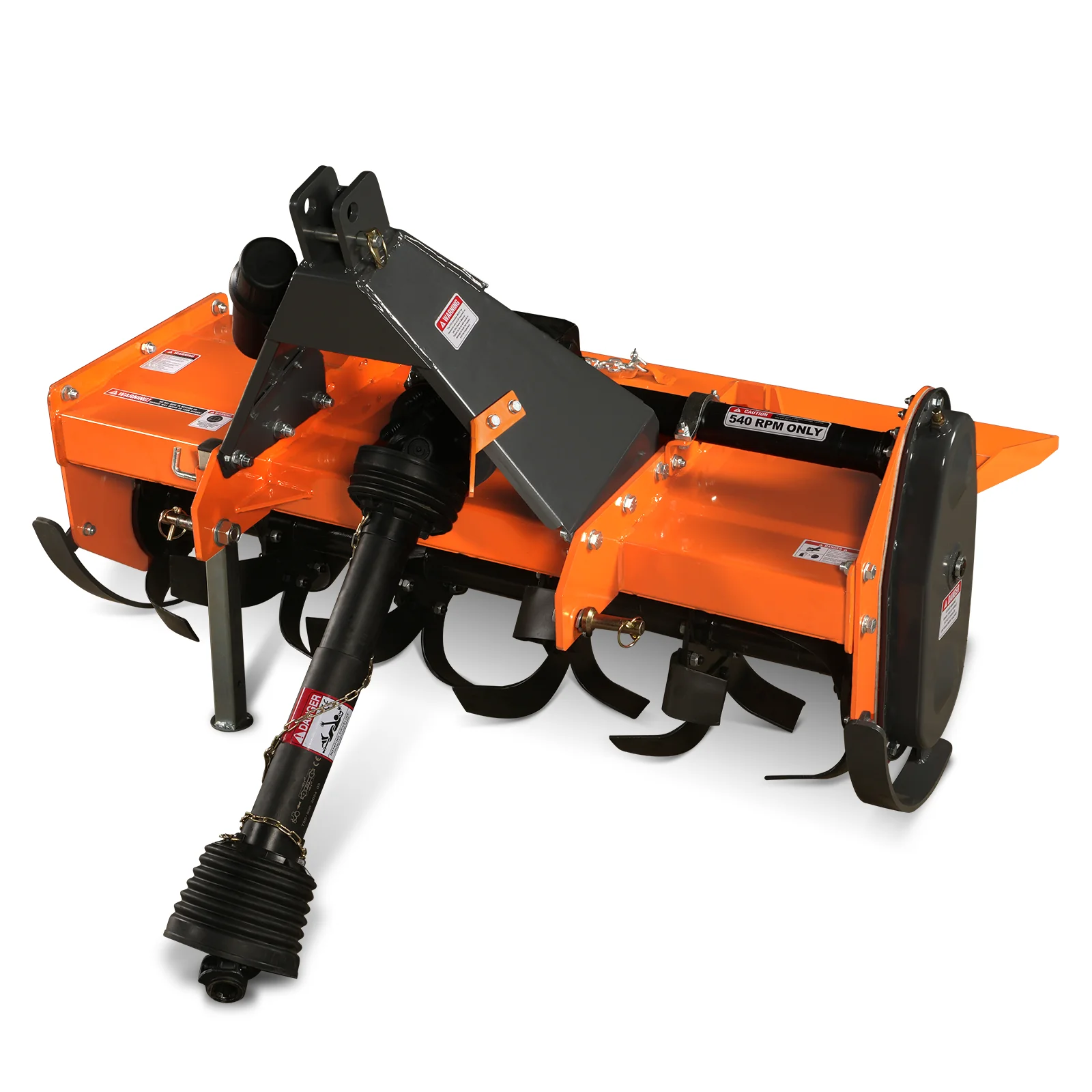 4.5FT 3-Point Gear Drive Rotary Tiller, 25-45HP Tractor, PTO Shaft Included (With Slip Clutch), Cat. 1 Hookup , RT450 - Image 11